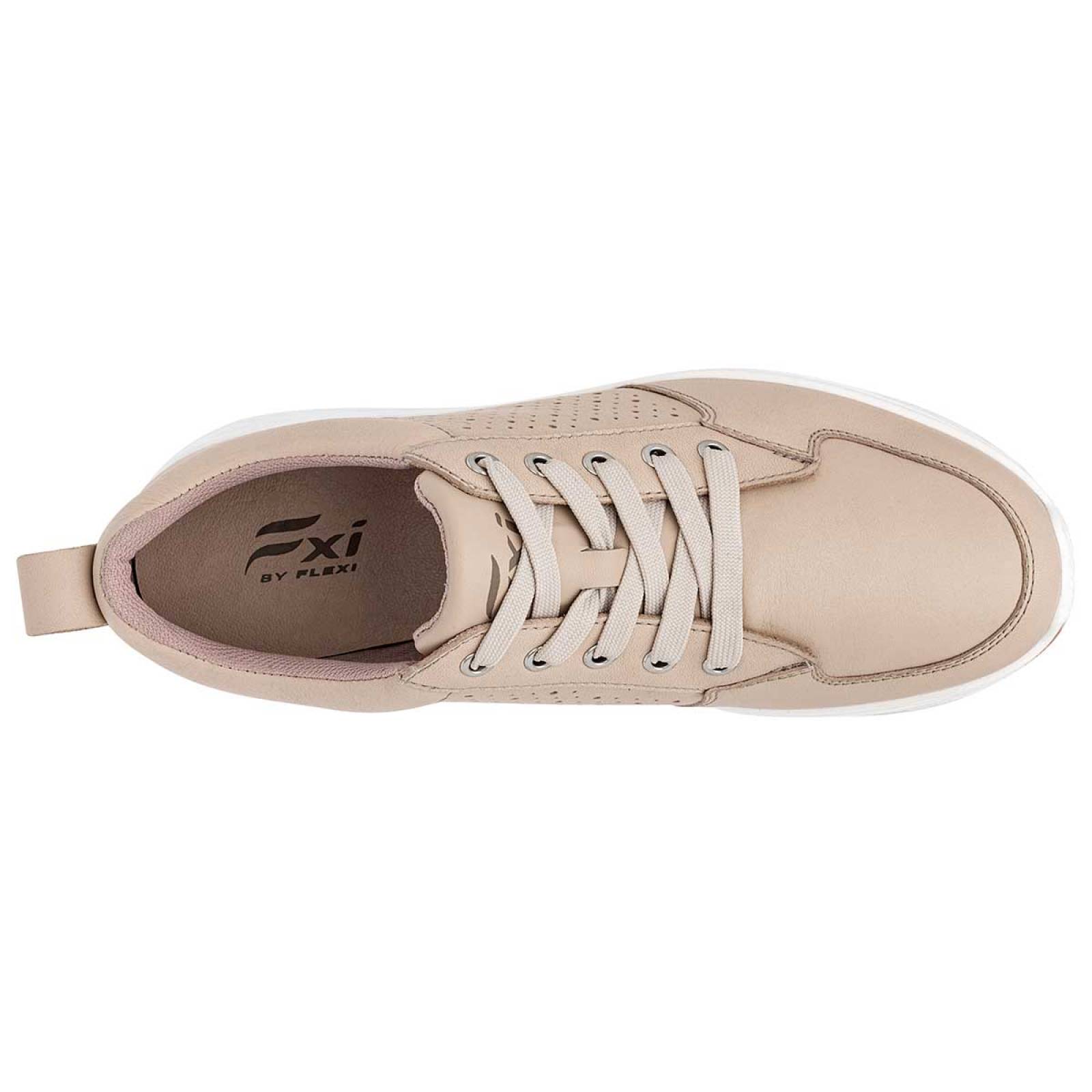 TENIS CHUNKY Flexi 117205 Color Beige PARA Mujer Tx6