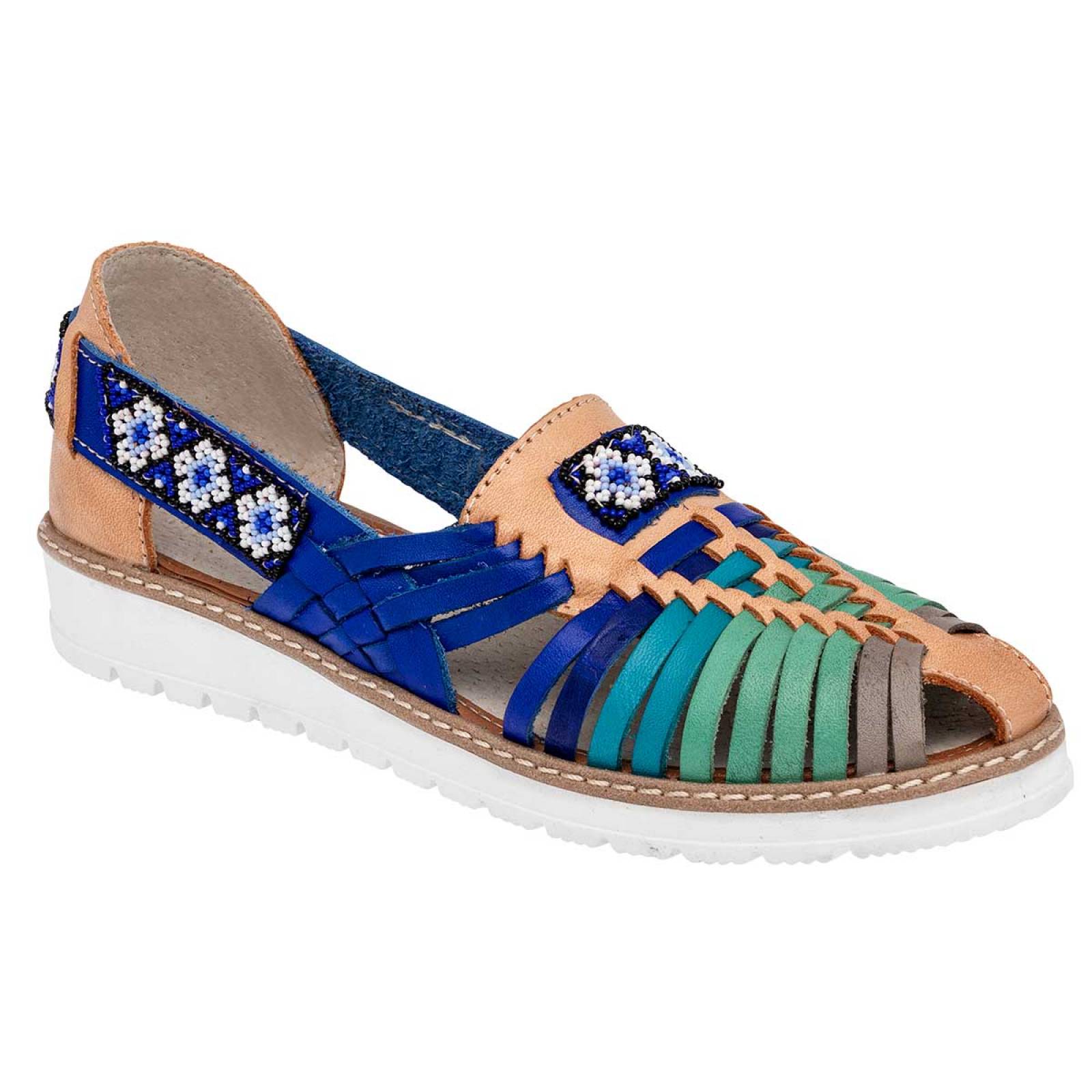 ZAPATO ARTESANAL Mora tierra 198W3771 Color Azul PARA Mujer Tx6