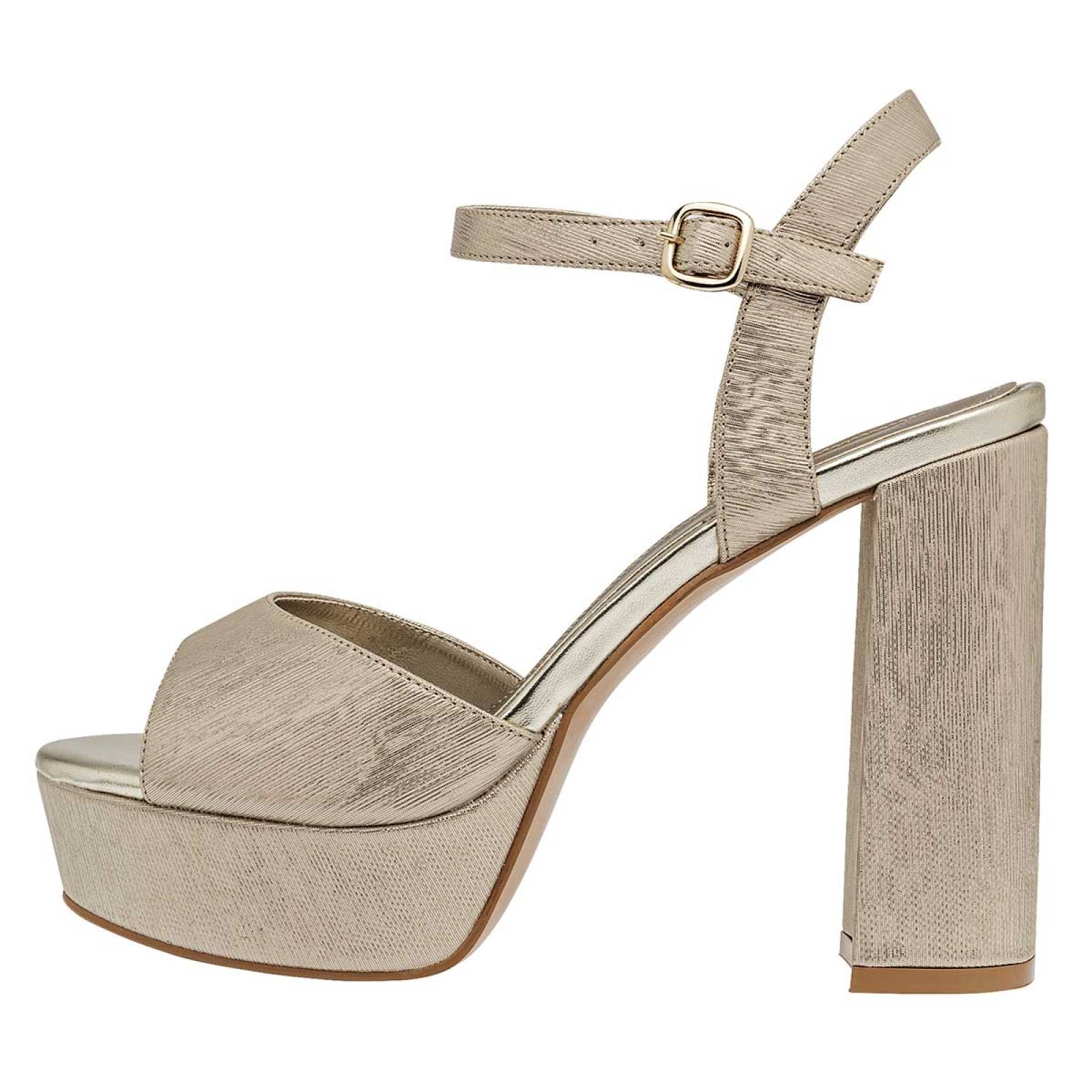 ZAPATILLA BOCA DE PESCADO Pietro alessandro 3700 Color Oro PARA Mujer Tx6