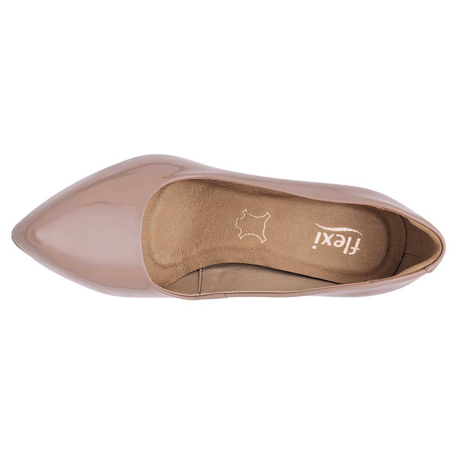 ZAPATILLA CERRADA Flexi 104505 Color Beige PARA Mujer Tx6