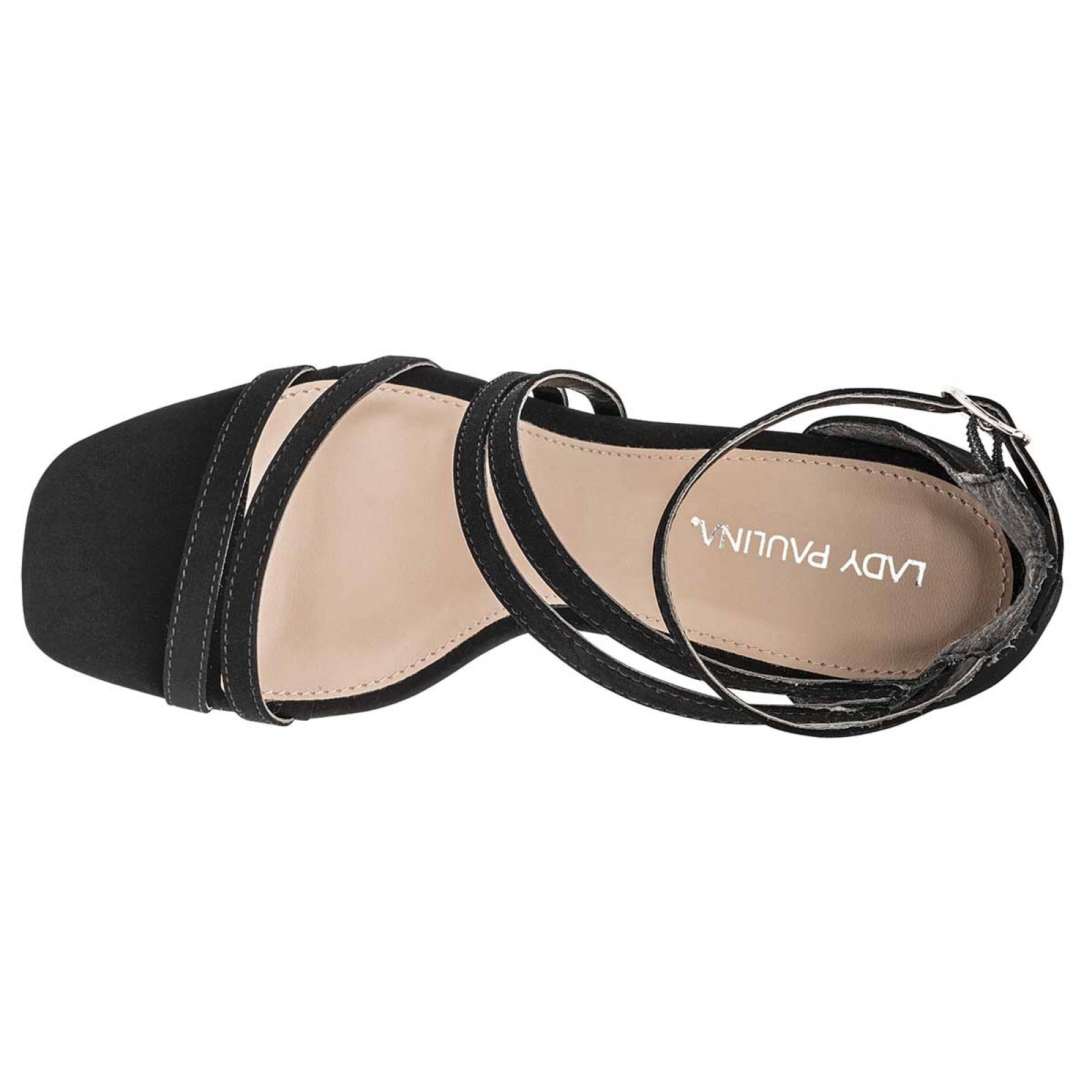 ZAPATILLA DE TIRILLAS Lady paulina 26202 Color Negro PARA Mujer Tx6