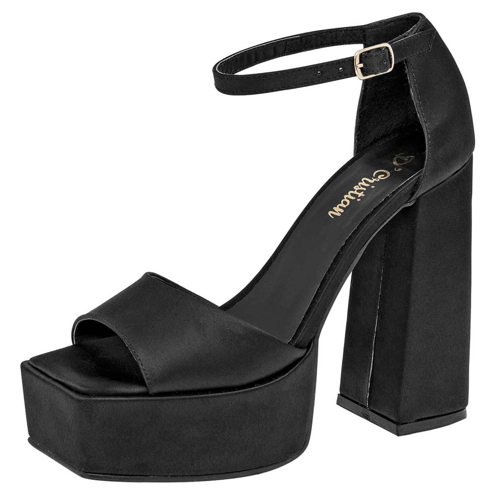 ZAPATILLA PUNTA CUADRADA Dcristian 1112 Color Negro PARA Mujer Tx6
