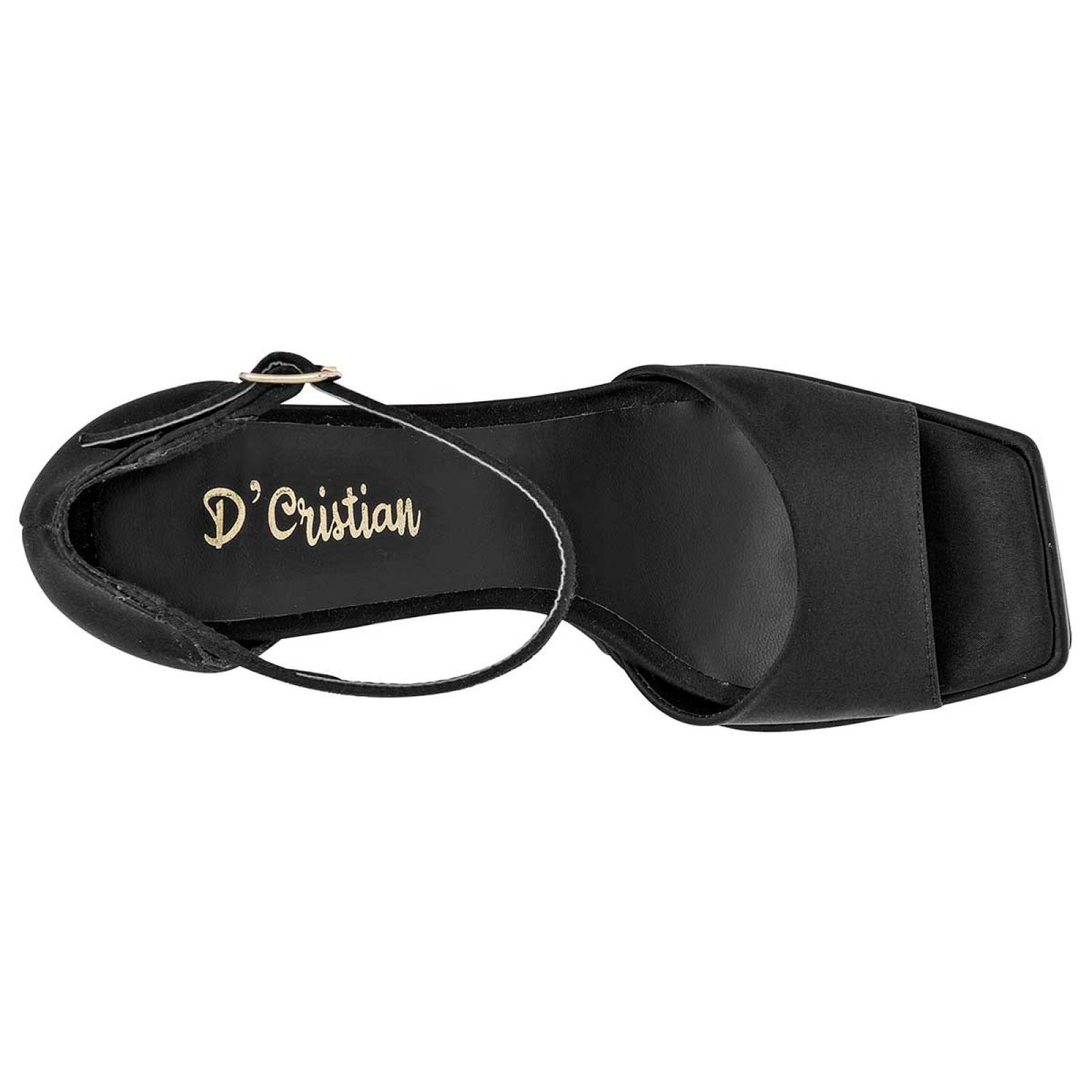 ZAPATILLA PUNTA CUADRADA Dcristian 1112 Color Negro PARA Mujer Tx6