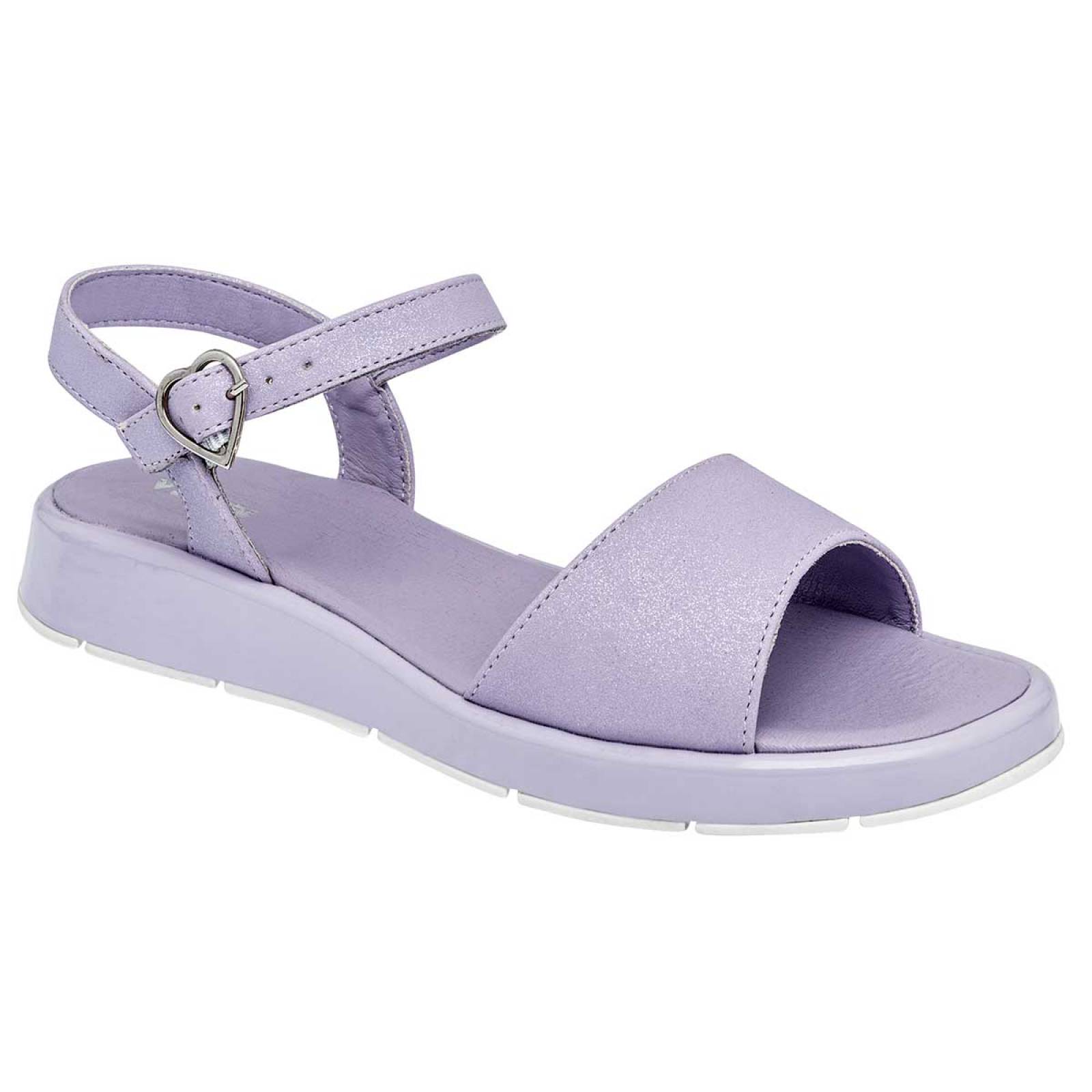 SANDALIA CON HEBILLA Yuyin 23031 Color Lila PARA Niña Tx6
