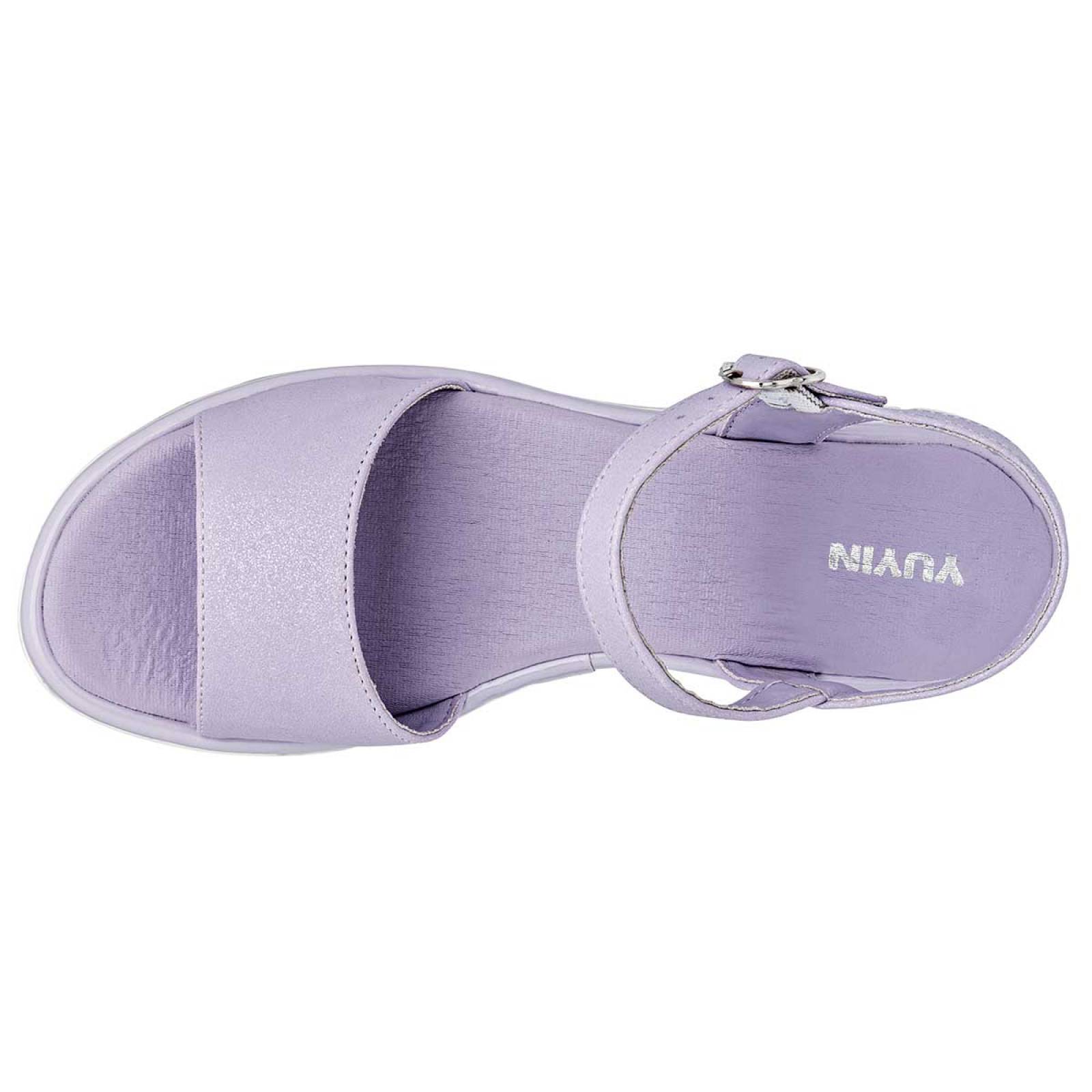 SANDALIA CON HEBILLA Yuyin 23031 Color Lila PARA Niña Tx6