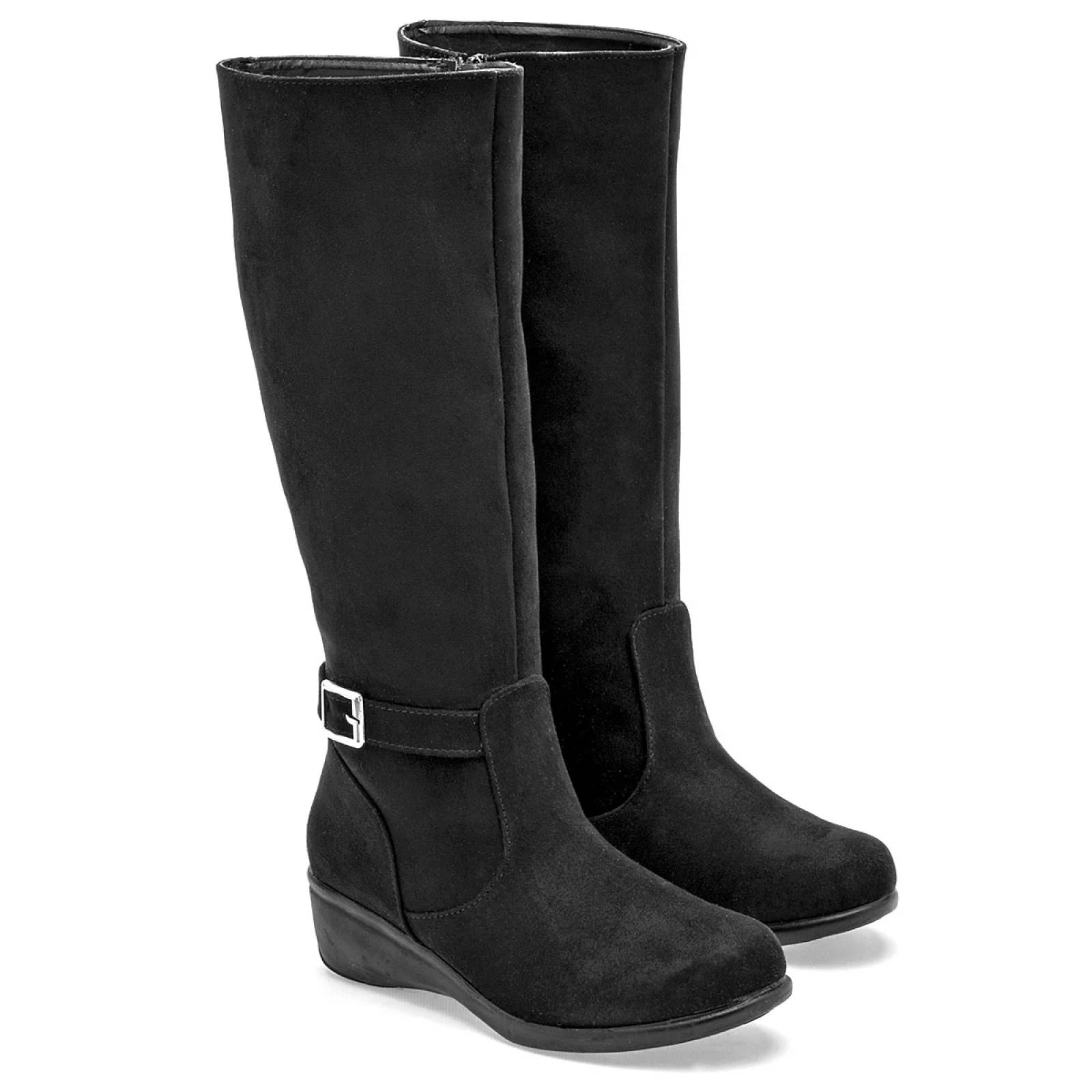 Botas para mujer con plataforma color negras