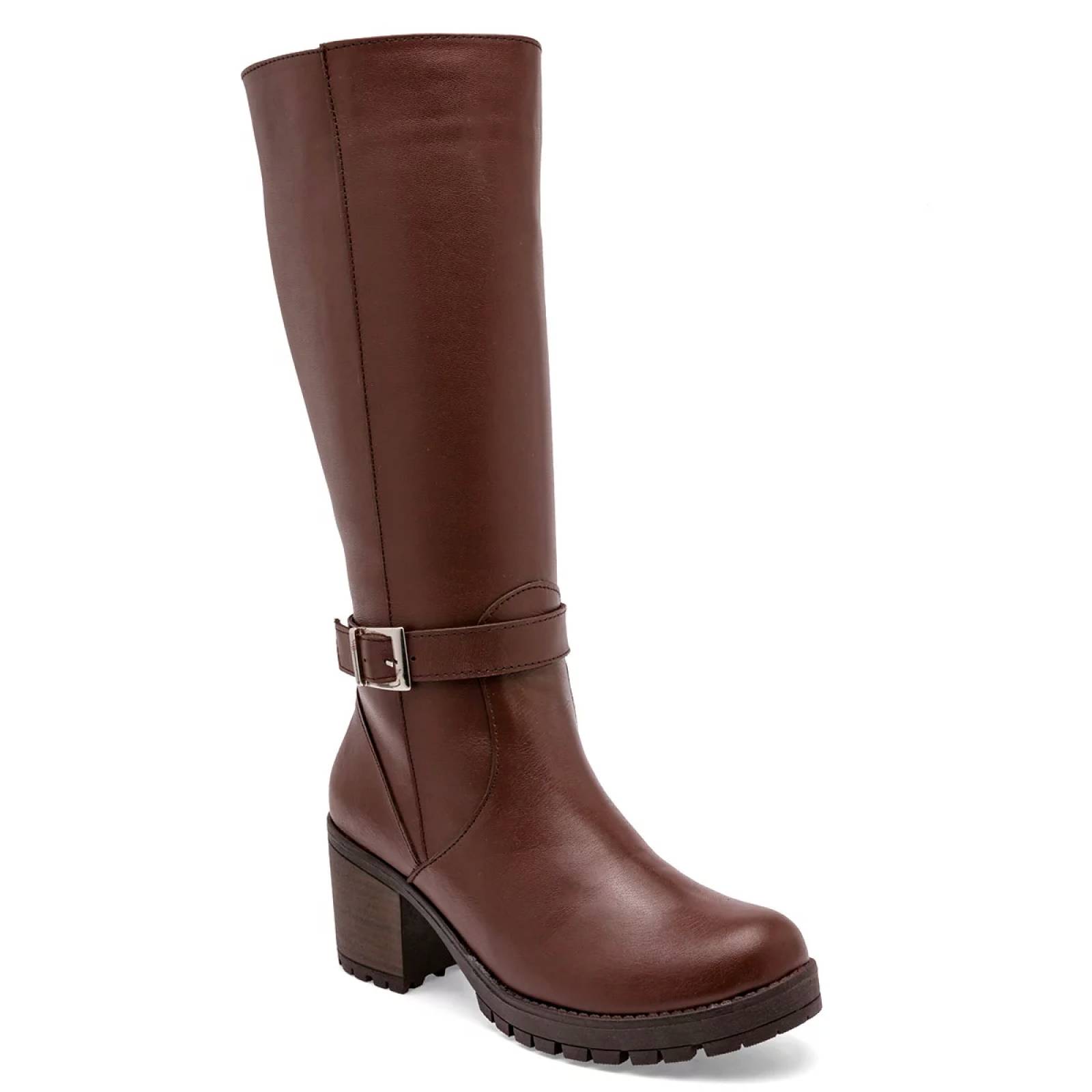 BOTA LARGA DE HEBILLA Catalina 8038 Color Cafe PARA Mujer Tx7