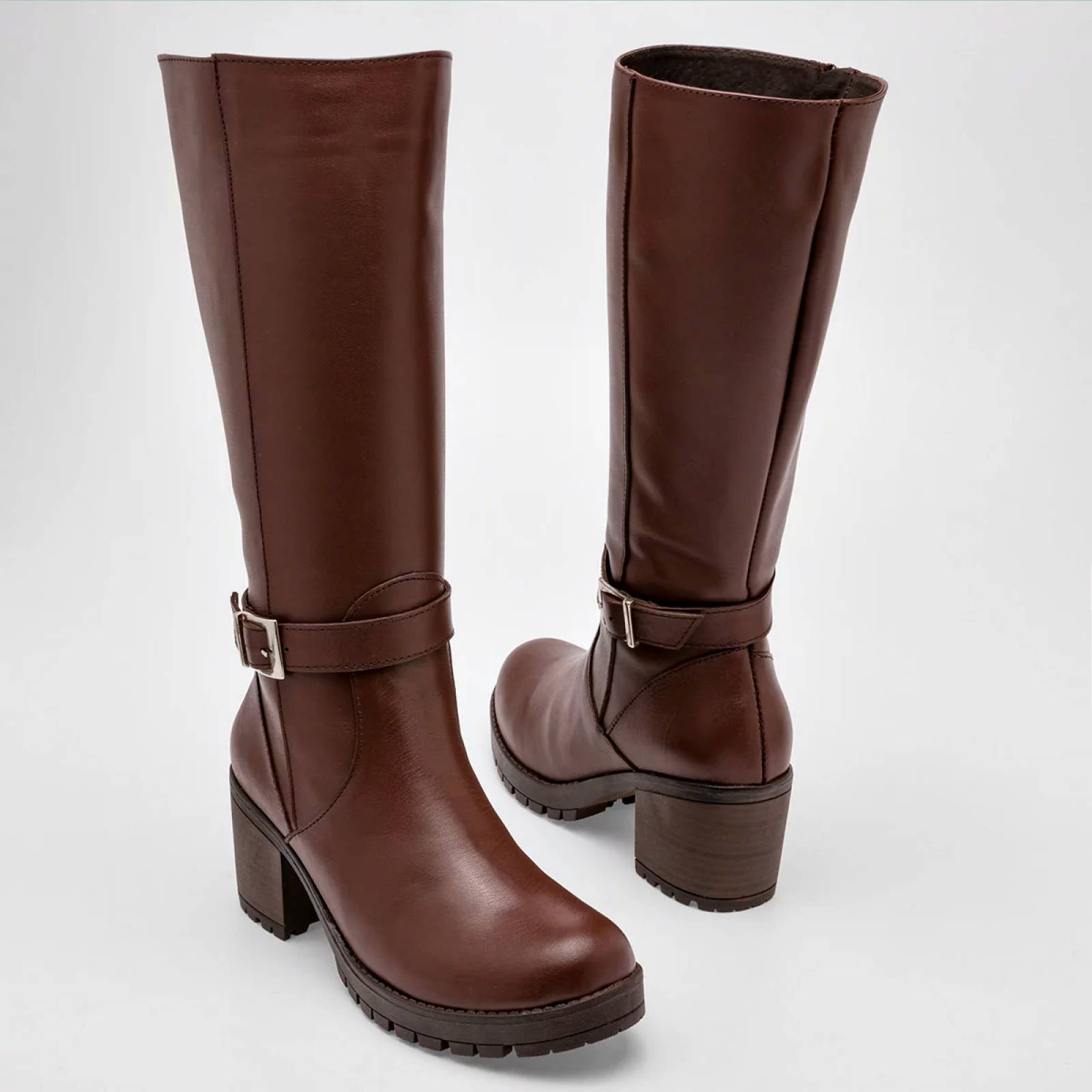 Botas cafes largas online para mujer