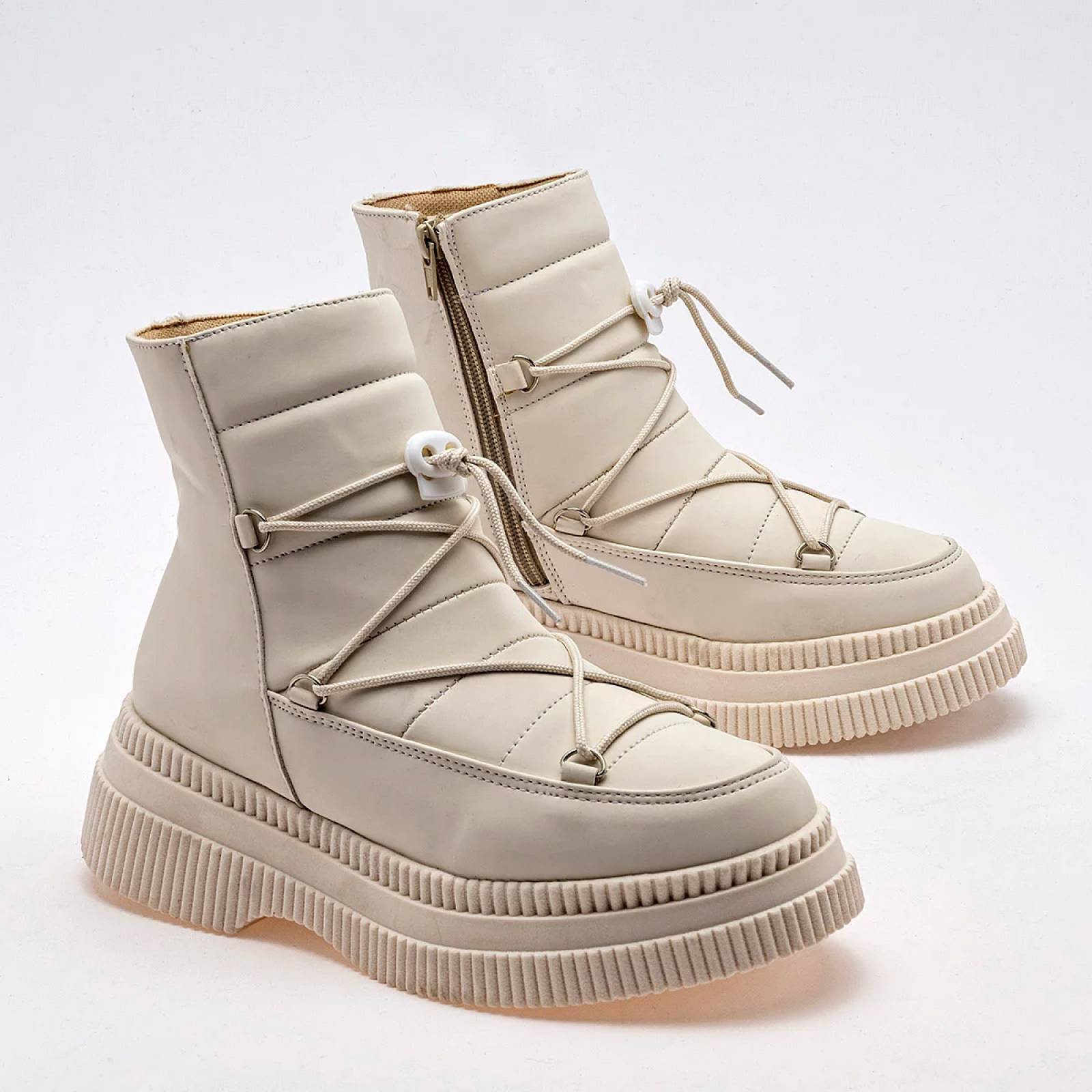 BOTA CHUNKY Coshi coshi 940 Color LATTE PARA Mujer Tx7