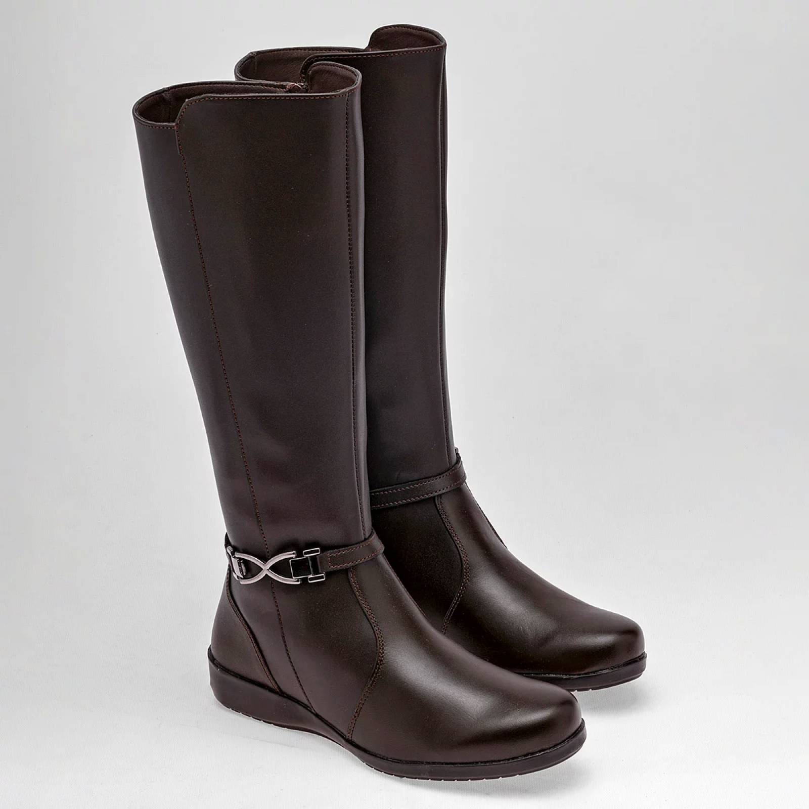 Botas cafe largas discount mujer