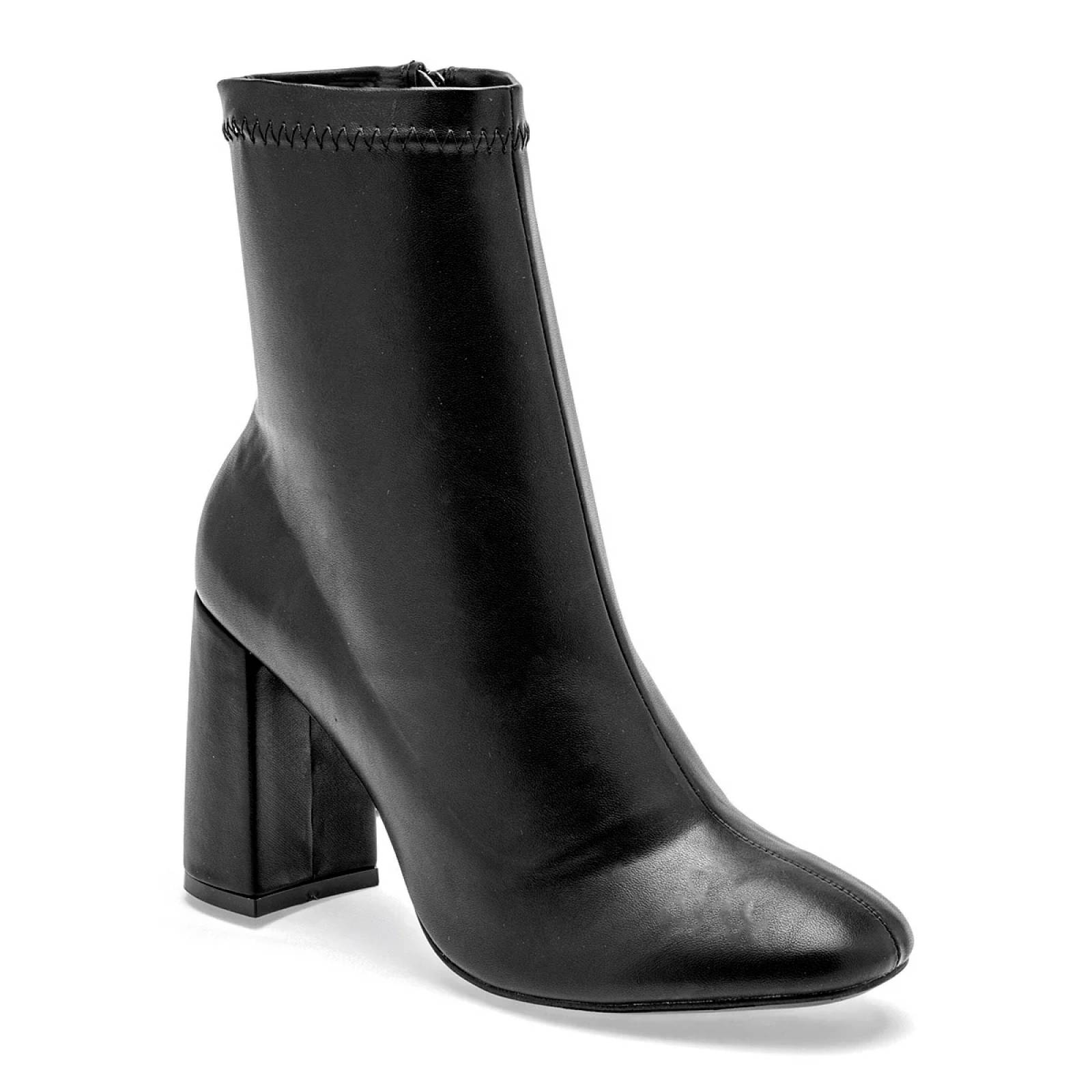BOTIN DE PUNTA CON TACON CUADRADO Lady paulina 10505 Color Negro PARA Mujer Tx7