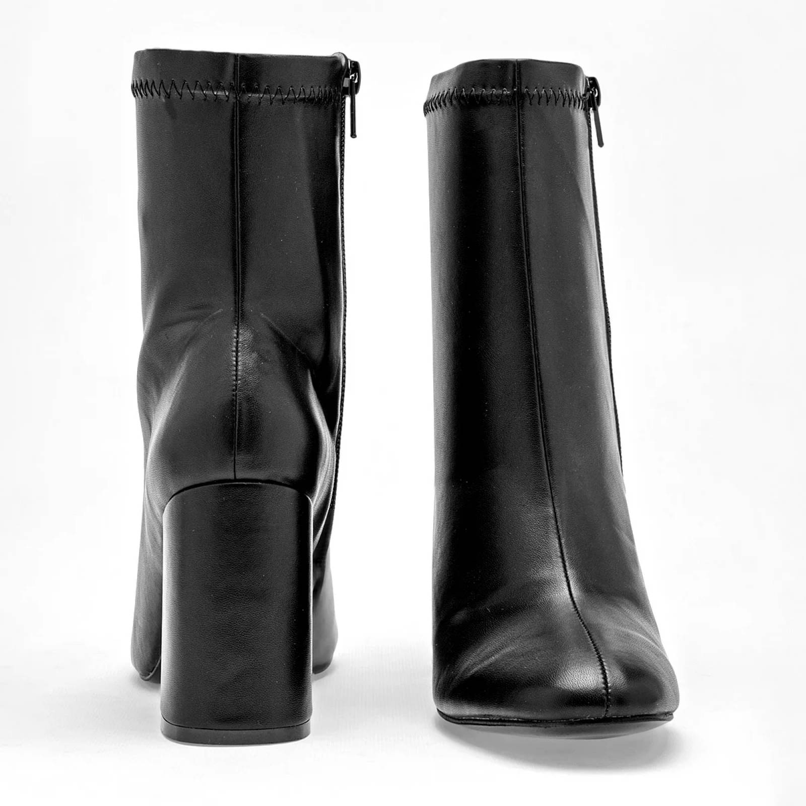 BOTIN DE PUNTA CON TACON CUADRADO Lady paulina 10505 Color Negro PARA Mujer Tx7
