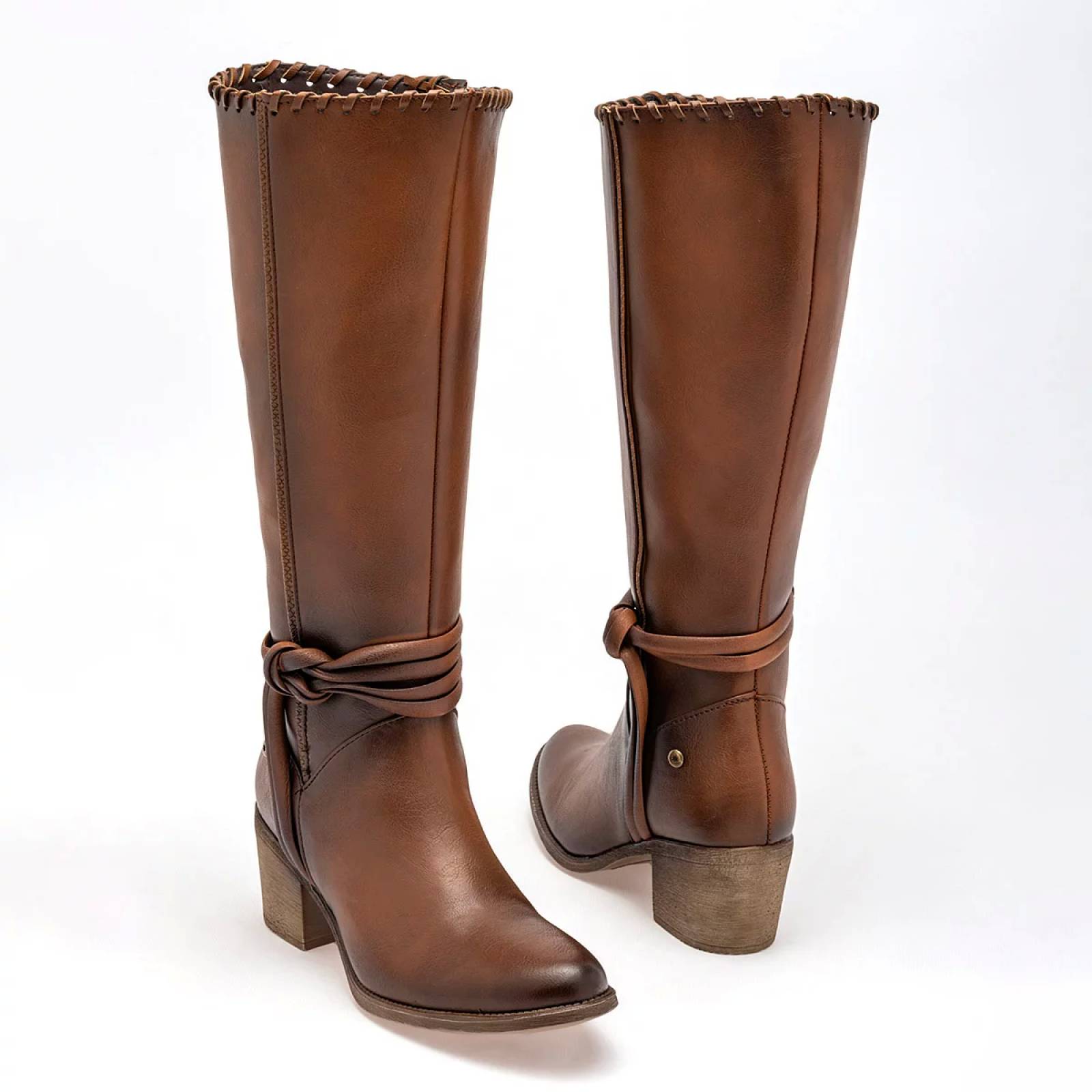 Botas cafe largas discount mujer