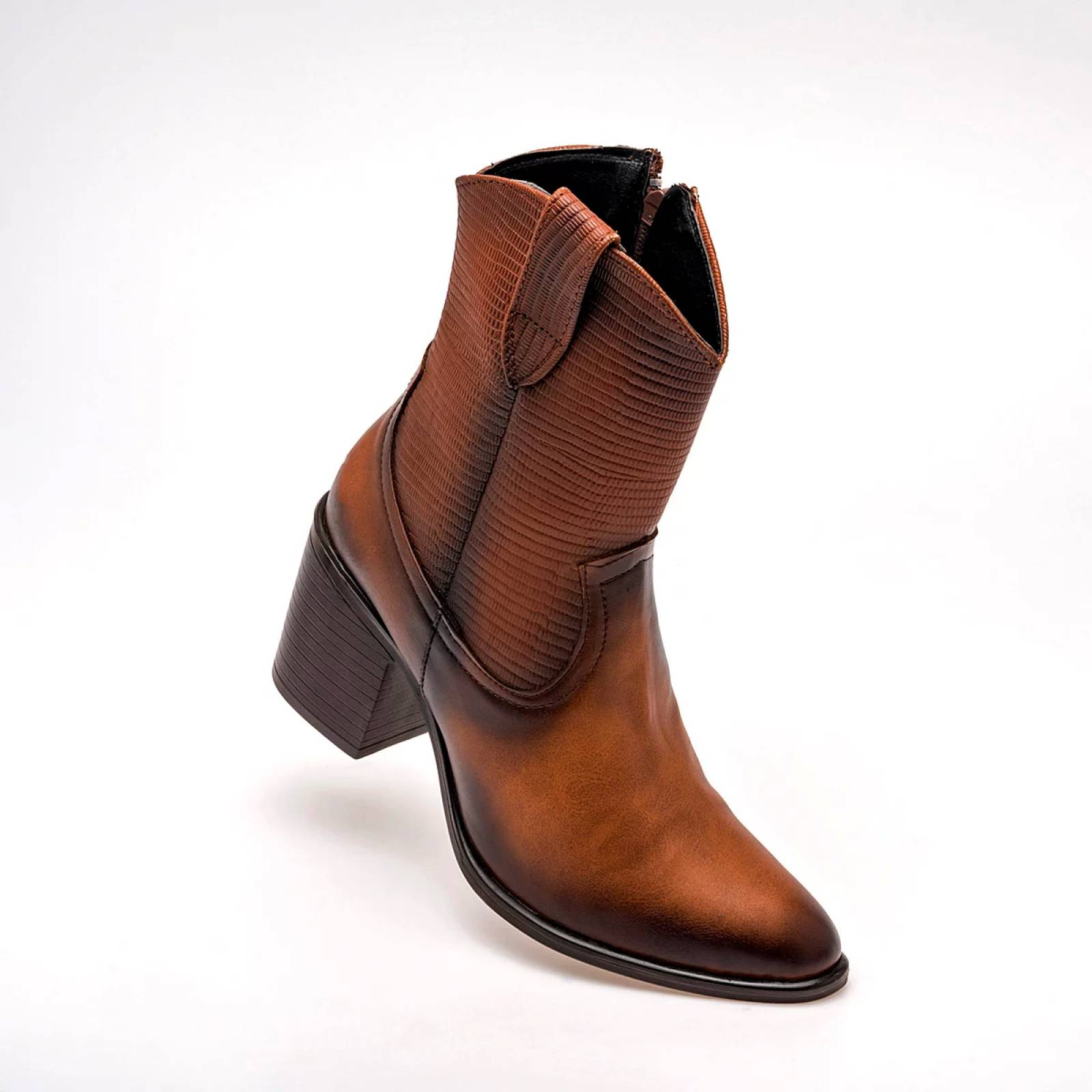 BOTA VAQUERA Oro rosa 427010 Color Cafe PARA Mujer Tx7