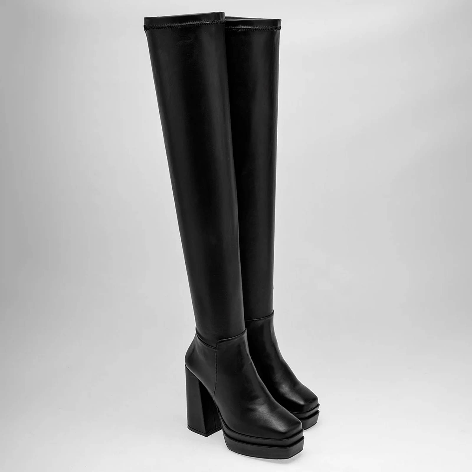 BOTA LARGA PLATAFORMA Pietro alessandro 2254 Color Negro PARA Mujer Tx7