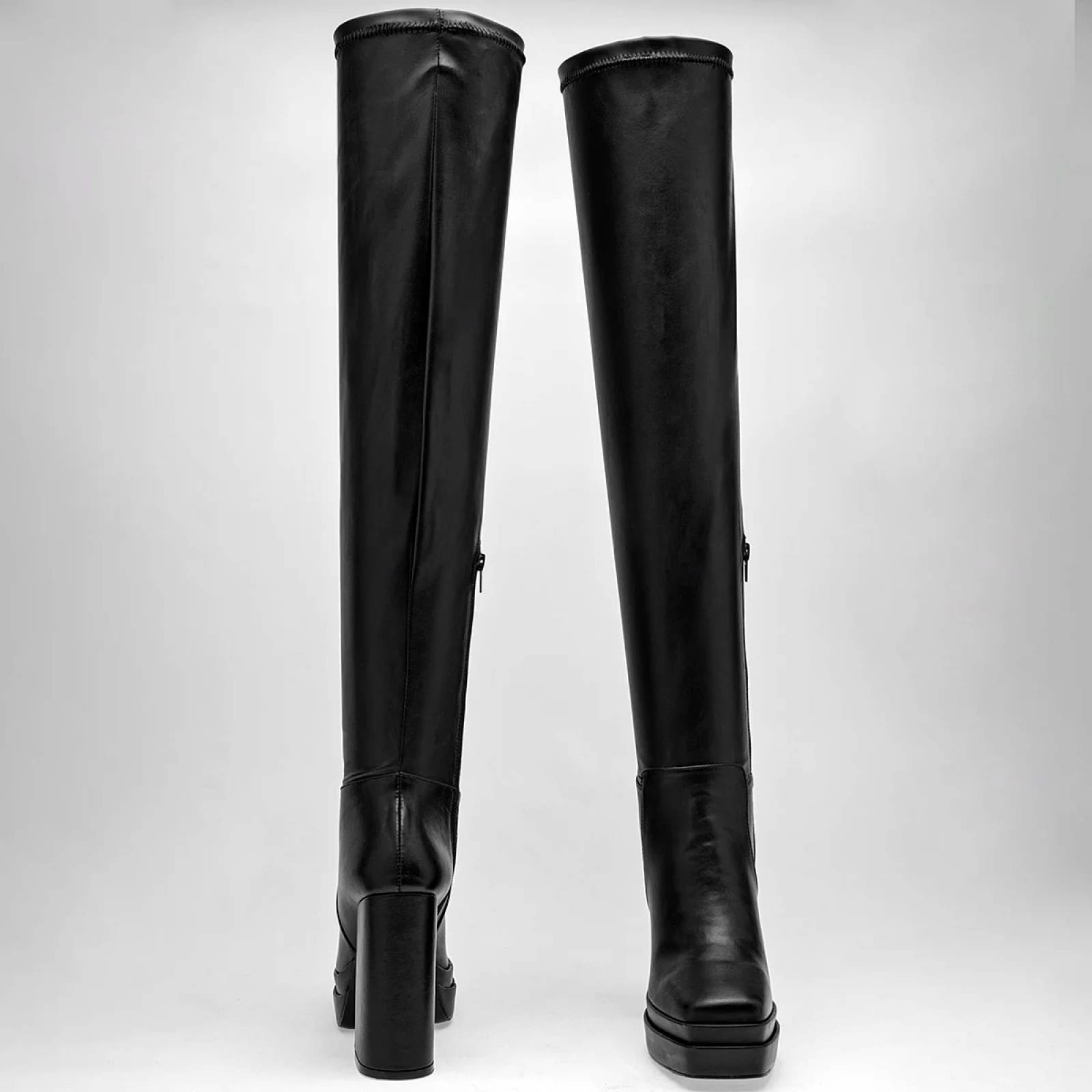 BOTA LARGA PLATAFORMA Pietro alessandro 2254 Color Negro PARA Mujer Tx7