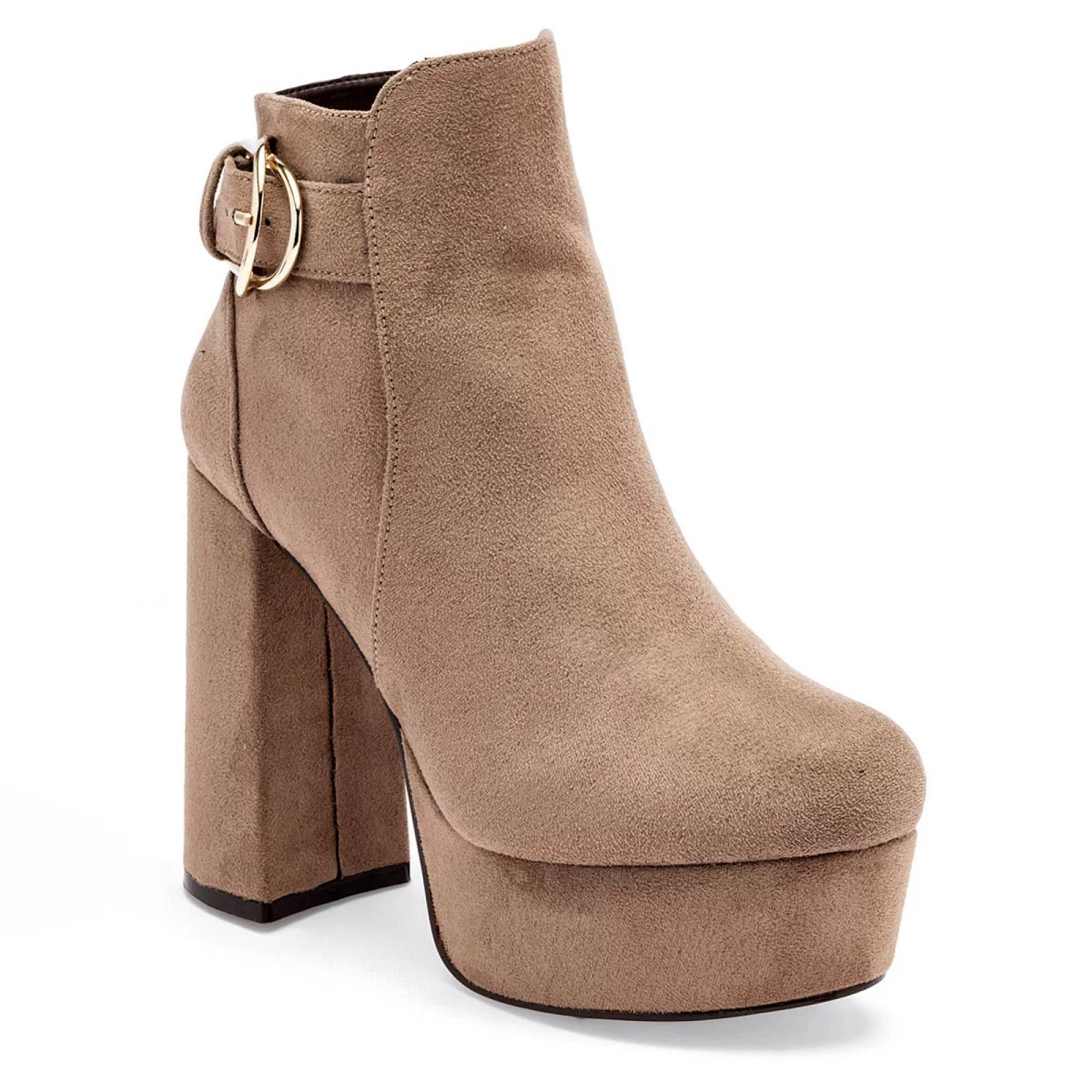 BOTIN CON HEBILLA Y PLATAFORMA Pietro alessandro 2315 Color Beige PARA Mujer Tx7