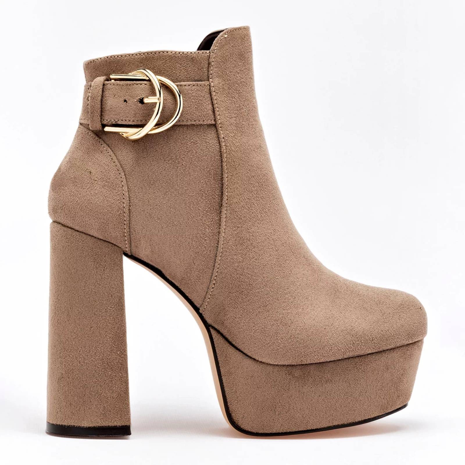 BOTIN CON HEBILLA Y PLATAFORMA Pietro alessandro 2315 Color Beige PARA Mujer Tx7