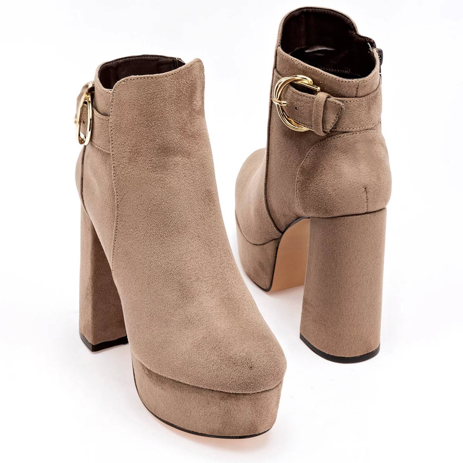 BOTIN CON HEBILLA Y PLATAFORMA Pietro alessandro 2315 Color Beige PARA Mujer Tx7