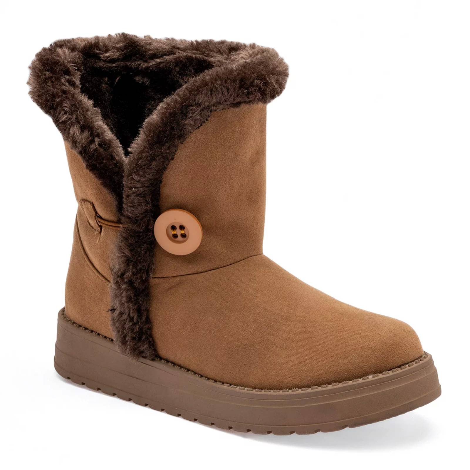 BOTA CON PELUCHE GAMUZA Rojo cereza 7018 Color CAMEL PARA Mujer Tx7