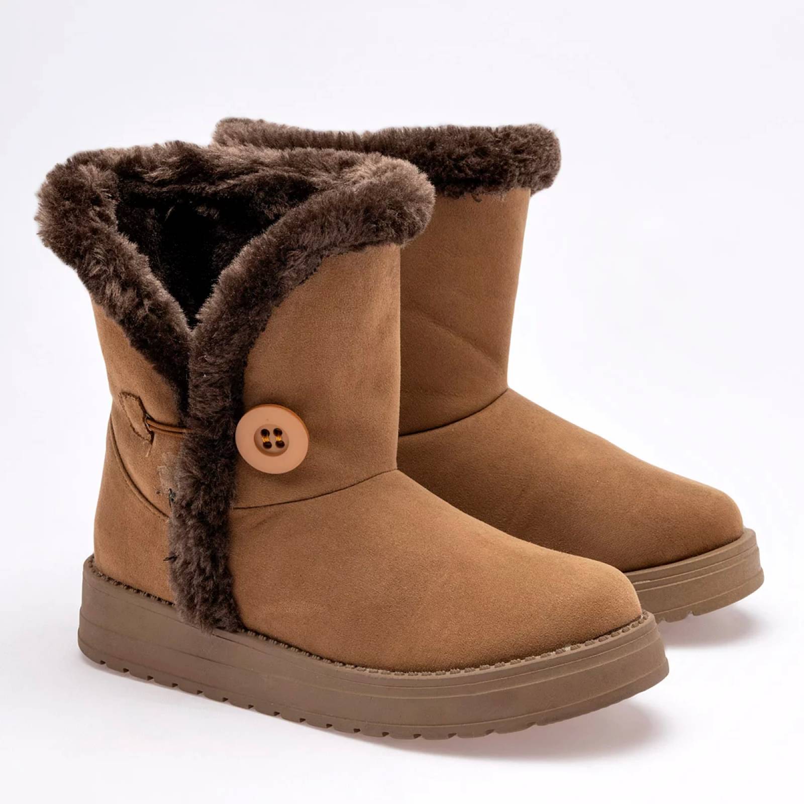 BOTA CON PELUCHE GAMUZA Rojo cereza 7018 Color CAMEL PARA Mujer Tx7
