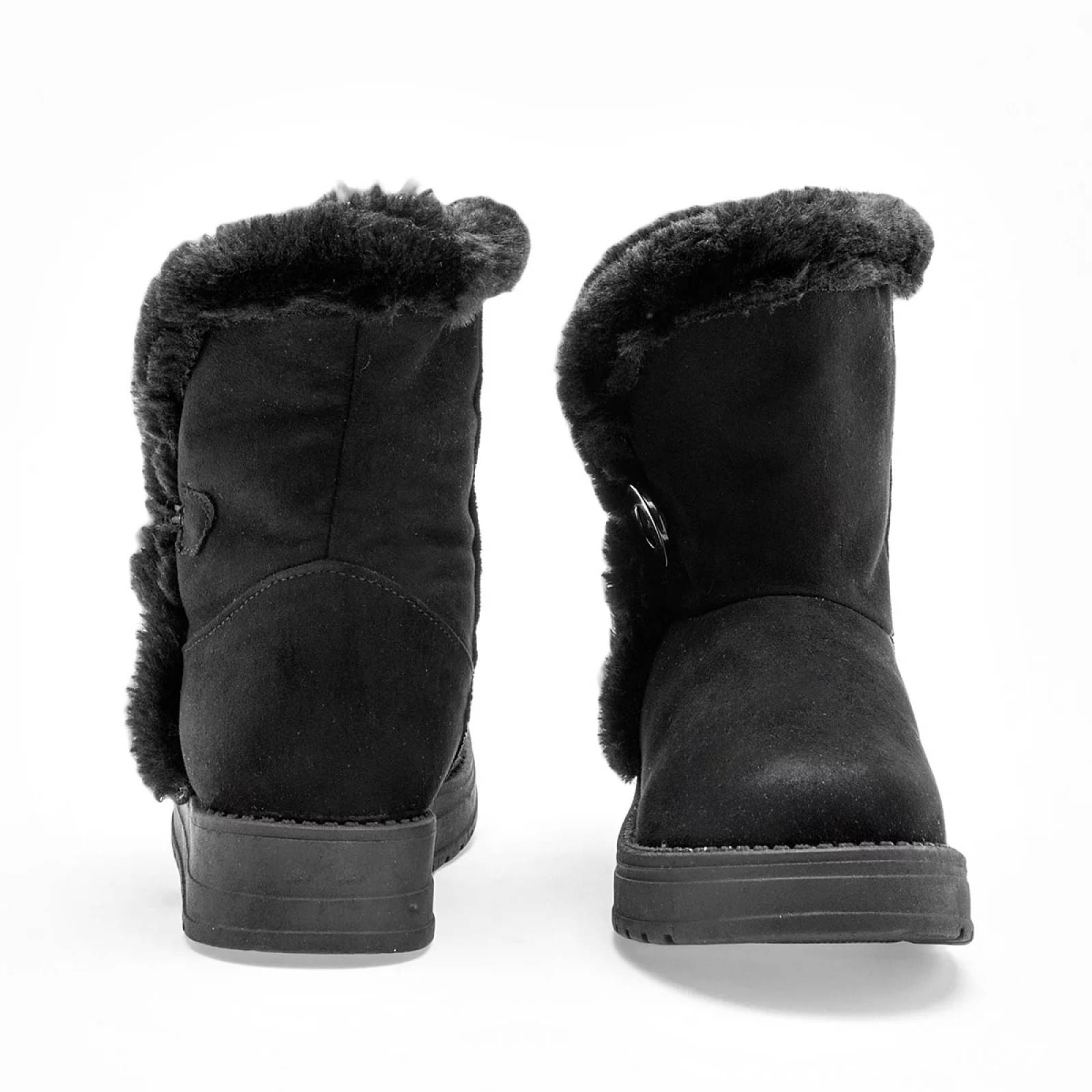 BOTA CON PELUCHE GAMUZA Rojo cereza 7018 Color Negro PARA Mujer Tx7