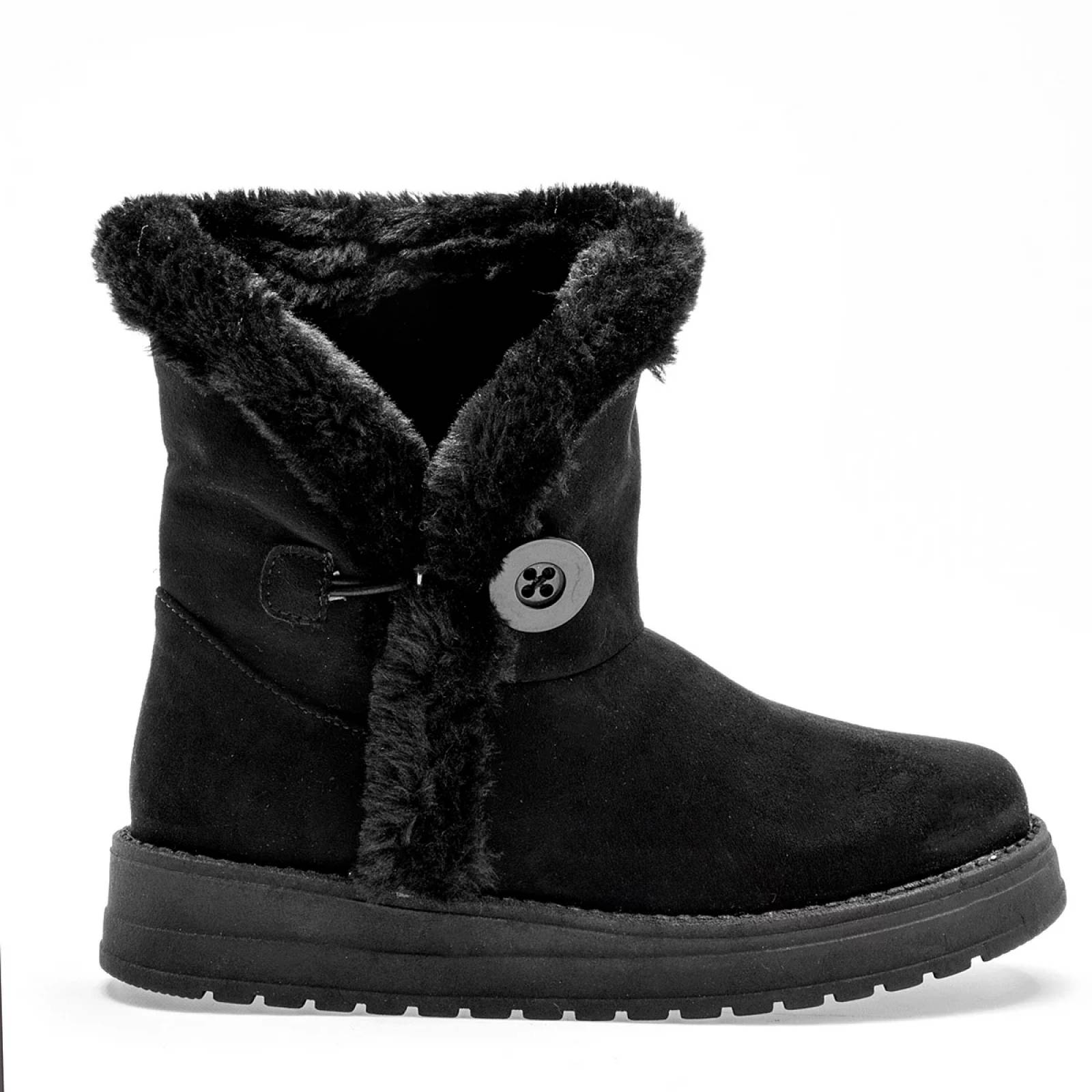 BOTA CON PELUCHE GAMUZA Rojo cereza 7018 Color Negro PARA Mujer Tx7