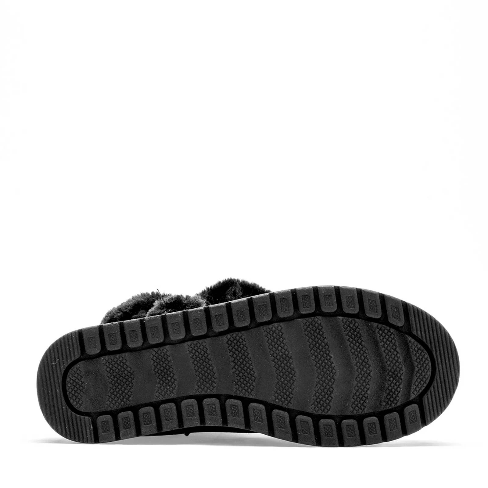 BOTA CON PELUCHE GAMUZA Rojo cereza 7018 Color Negro PARA Mujer Tx7