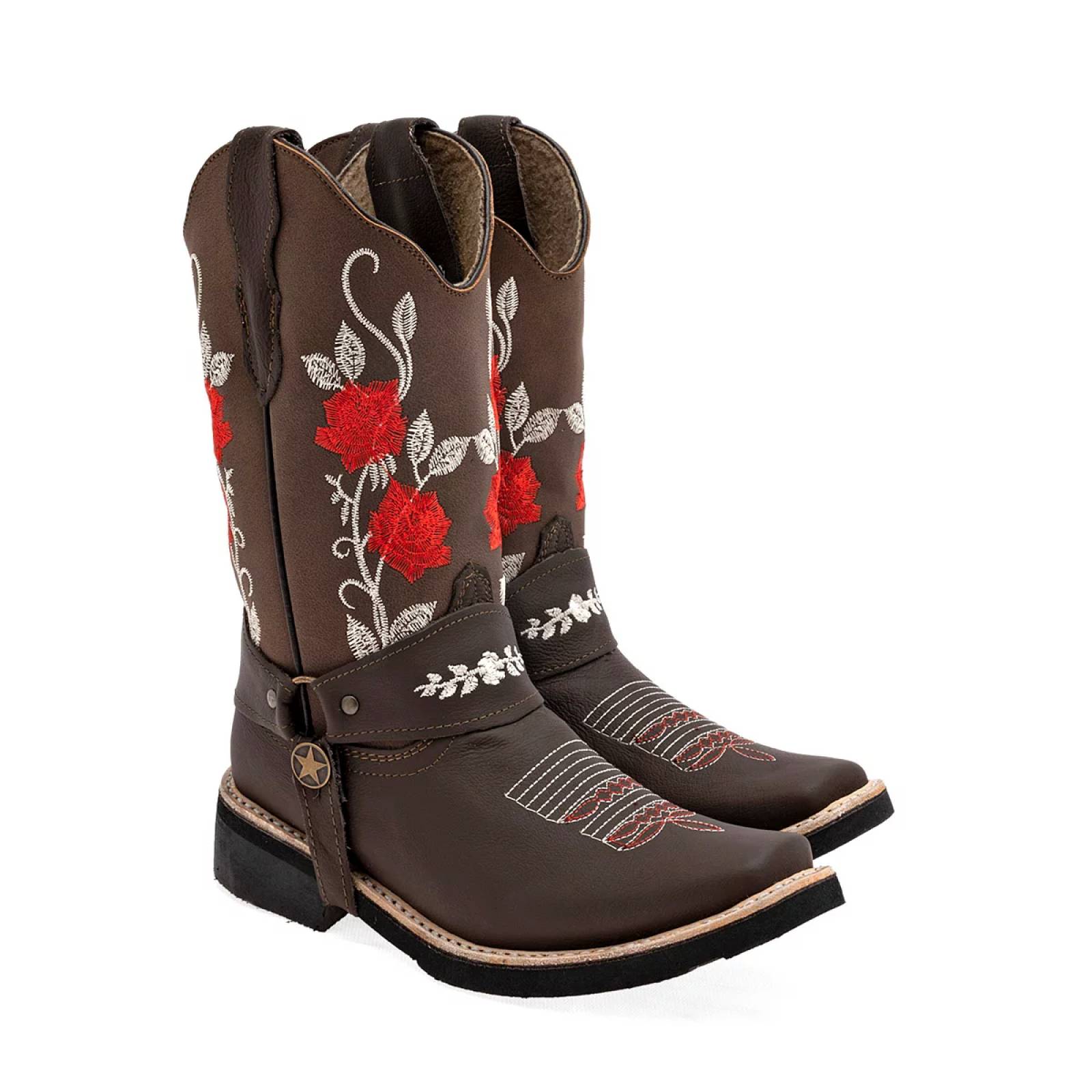 Botas vaqueras discount cafes para mujer