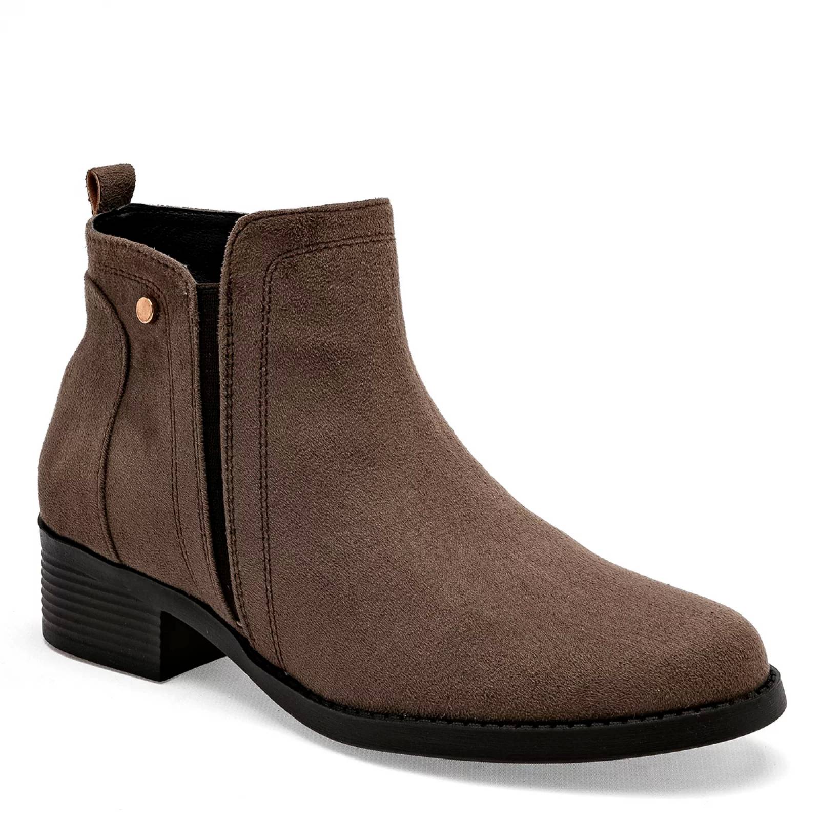 BOTIN GAMUZA TACON CUADRADO Step gio 1100 Color CAMEL PARA Mujer Tx7