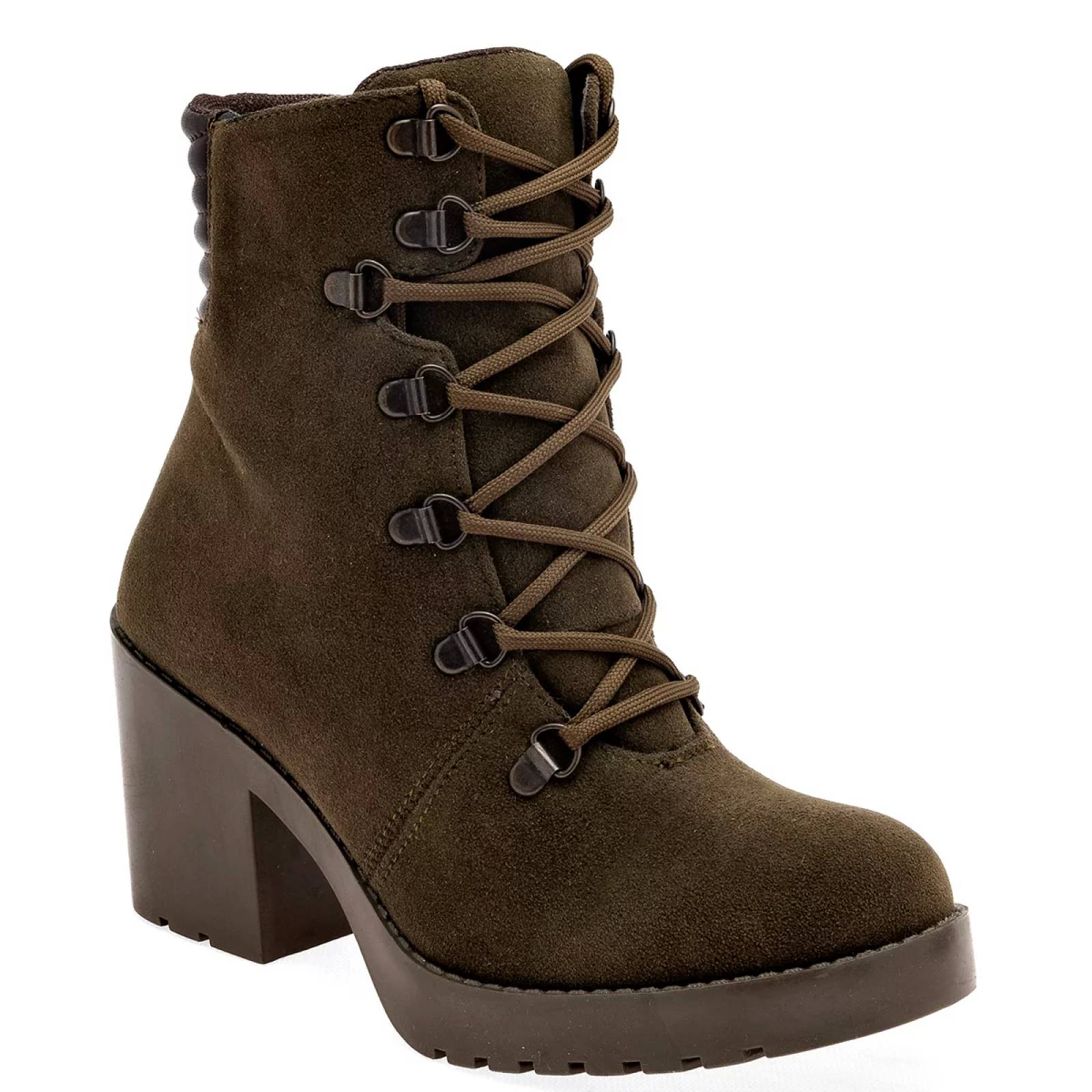 Bota tacon online cuadrado