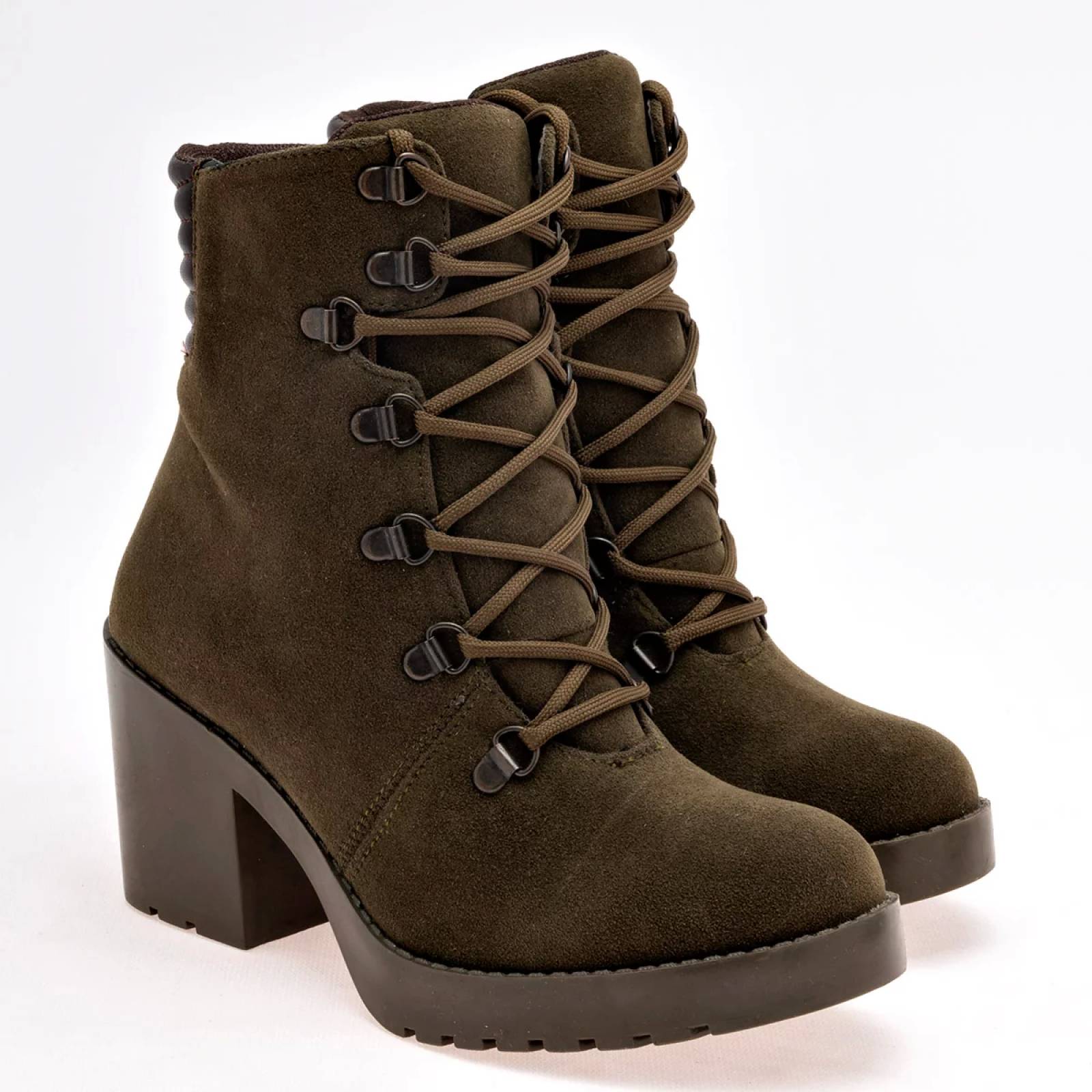 Botas agujetas online mujer