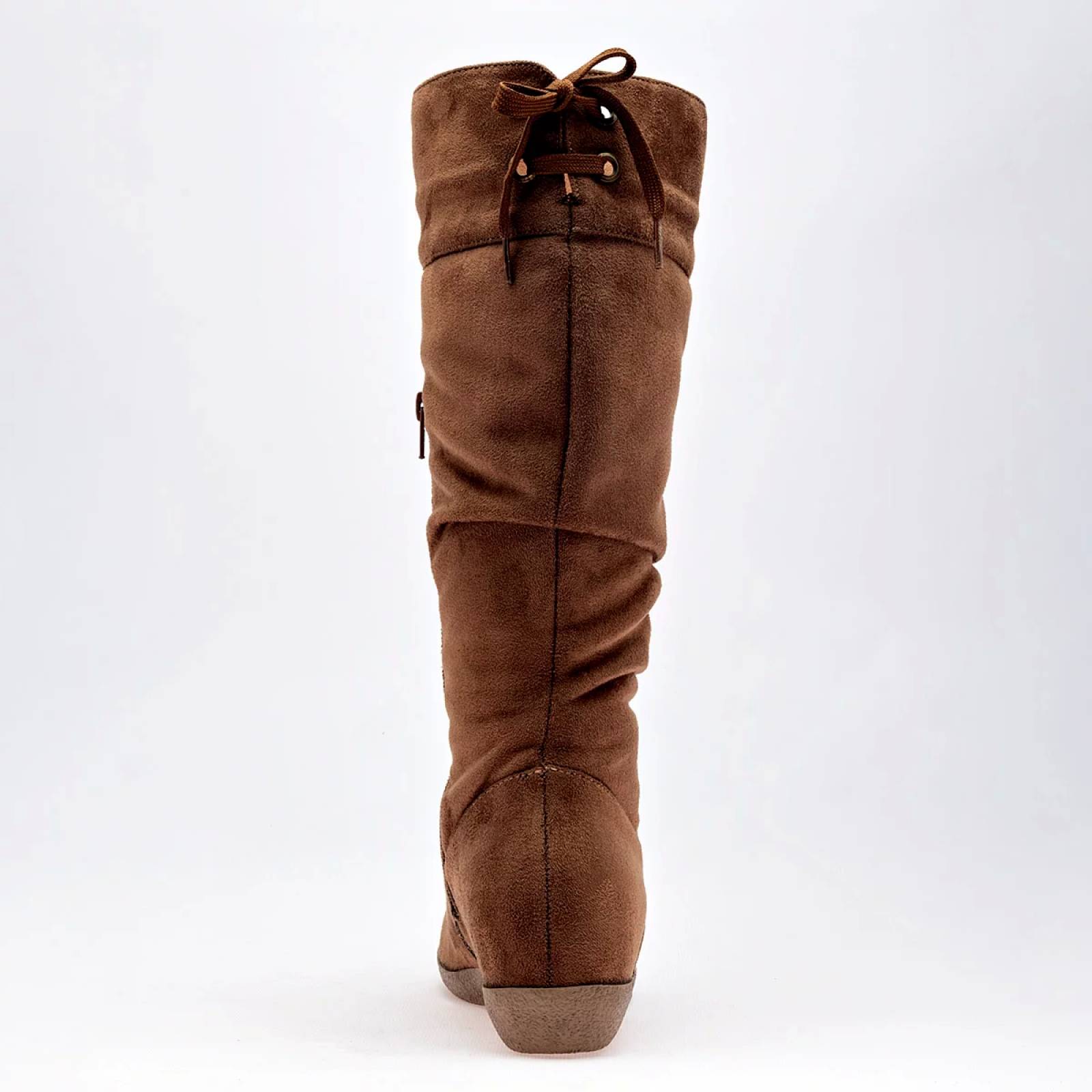 BOTA LARGA GAMUZA Via victoria 9092 Color CAMEL PARA Mujer Tx7