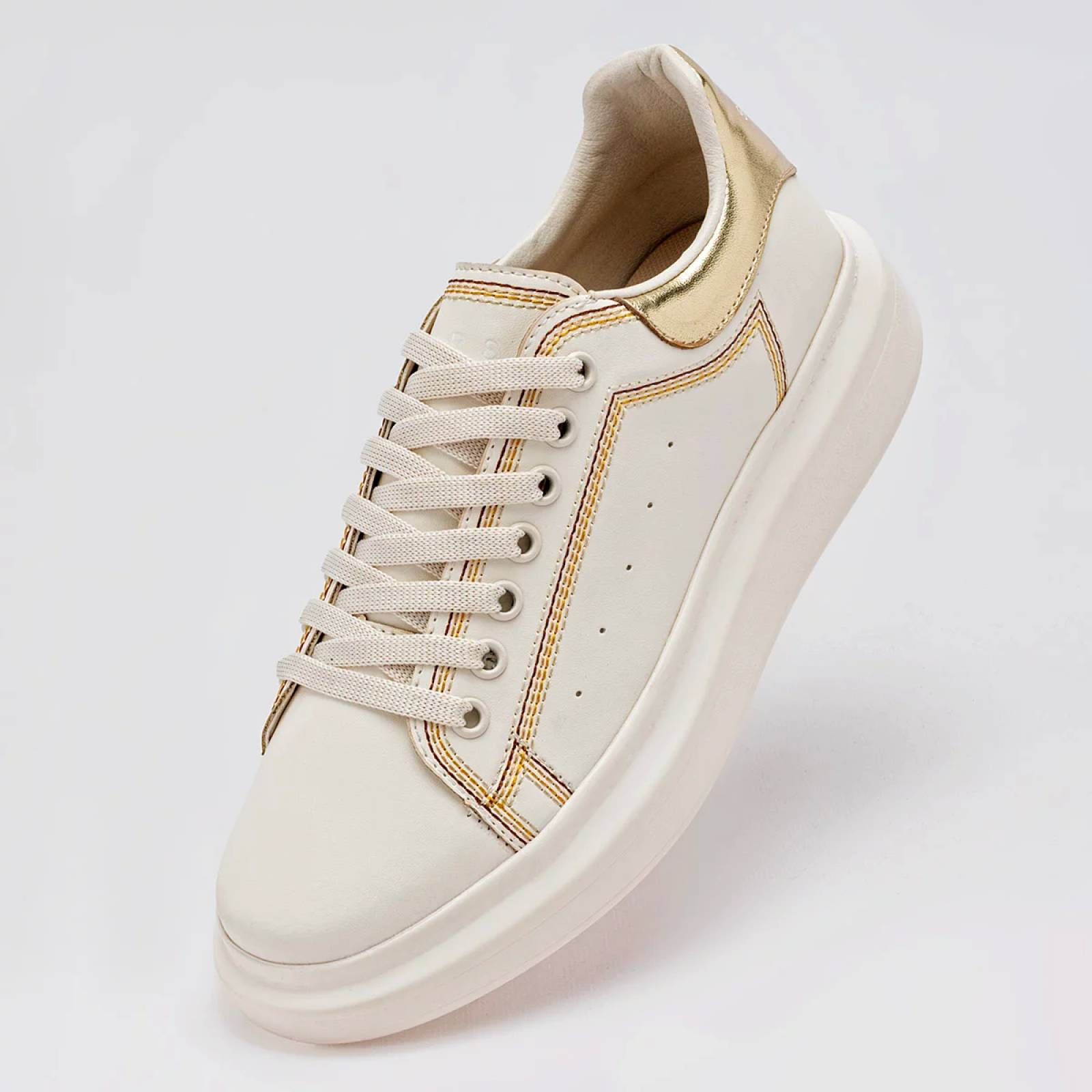 TENIS CHUNKY Stars of the world 10197 Color LATTE PARA Mujer Tx7