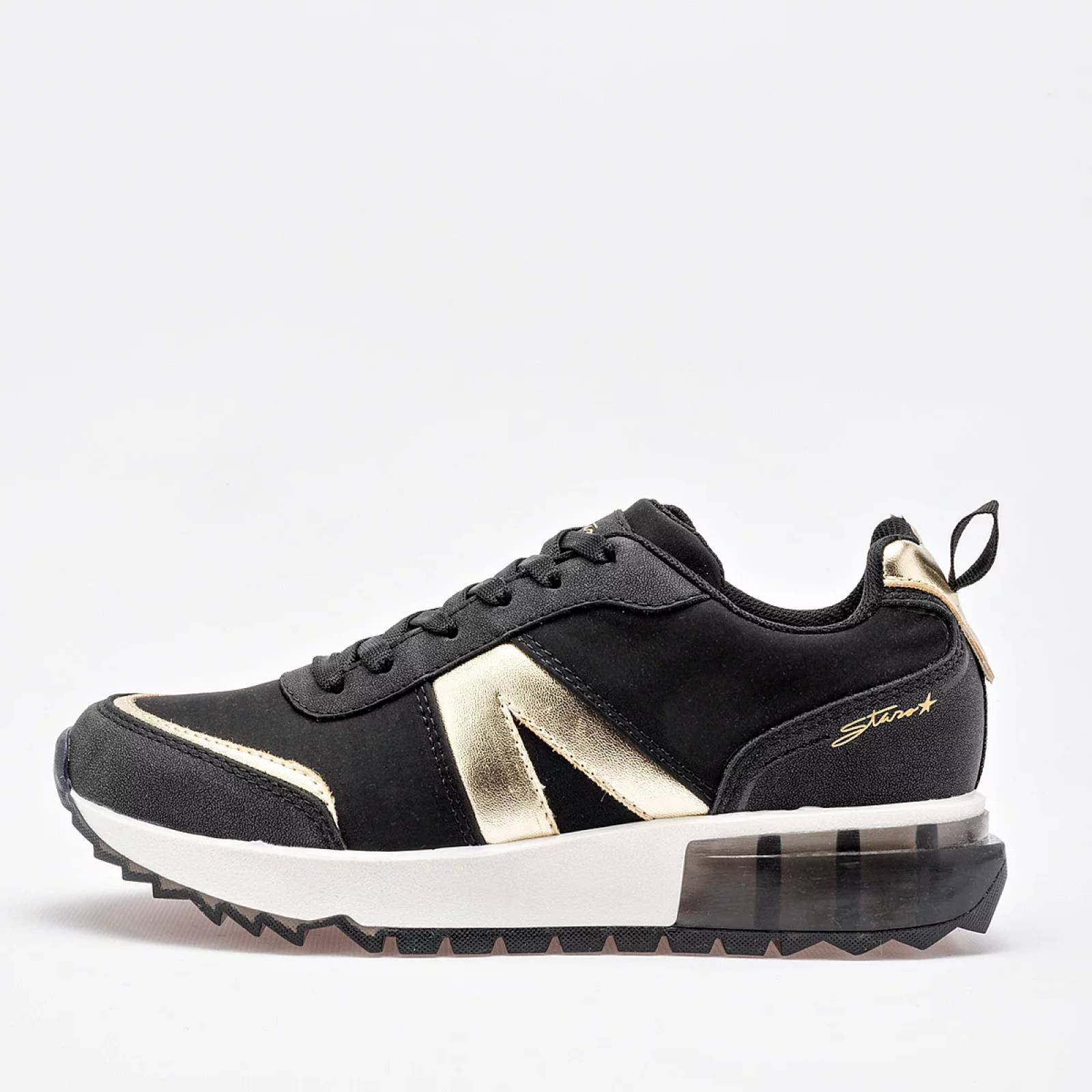 TENIS CHUNKY Stars of the world DU10861 Color Negro PARA Mujer Tx7