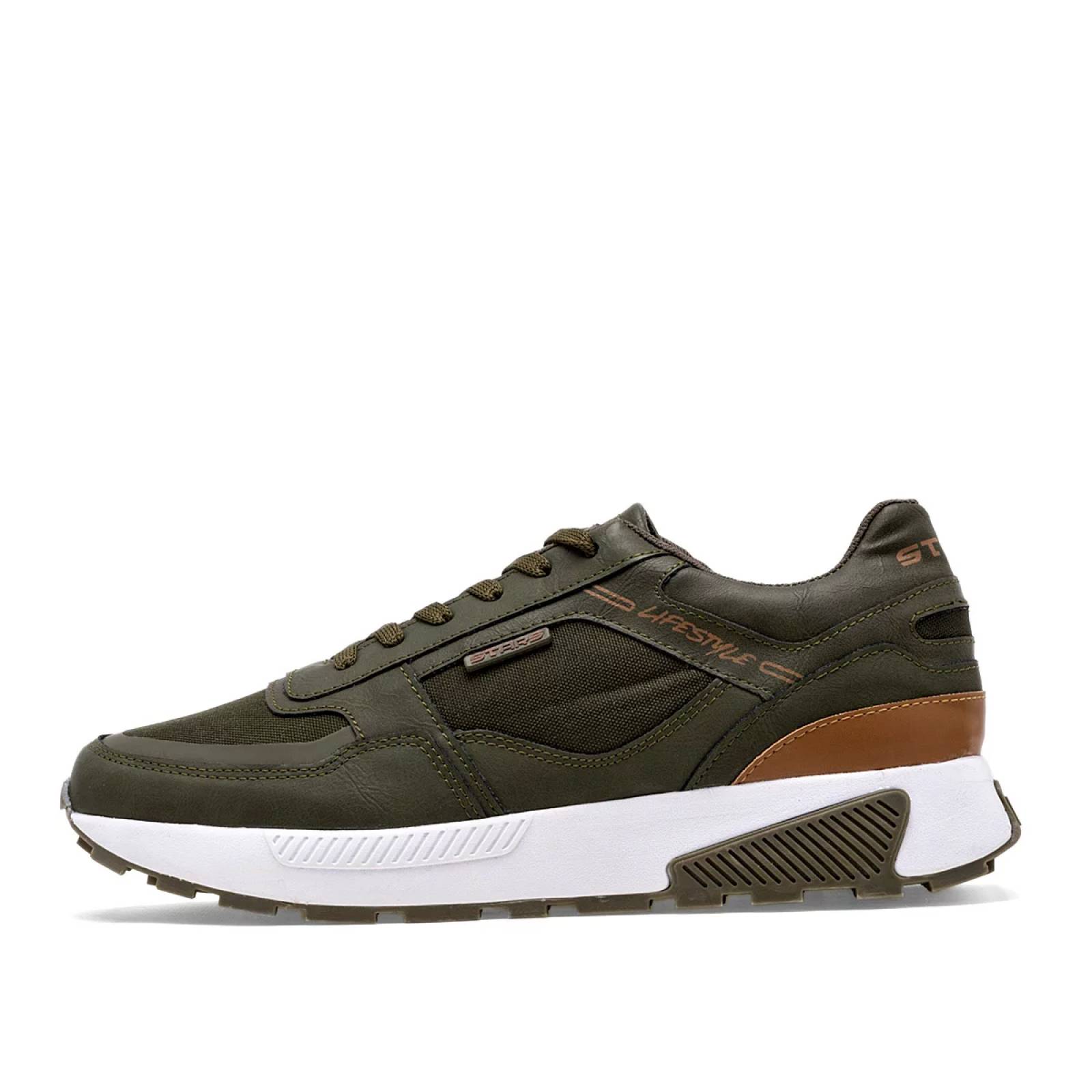 TENIS Stars of the world CU11007 Color Olivo PARA Hombre Tx7