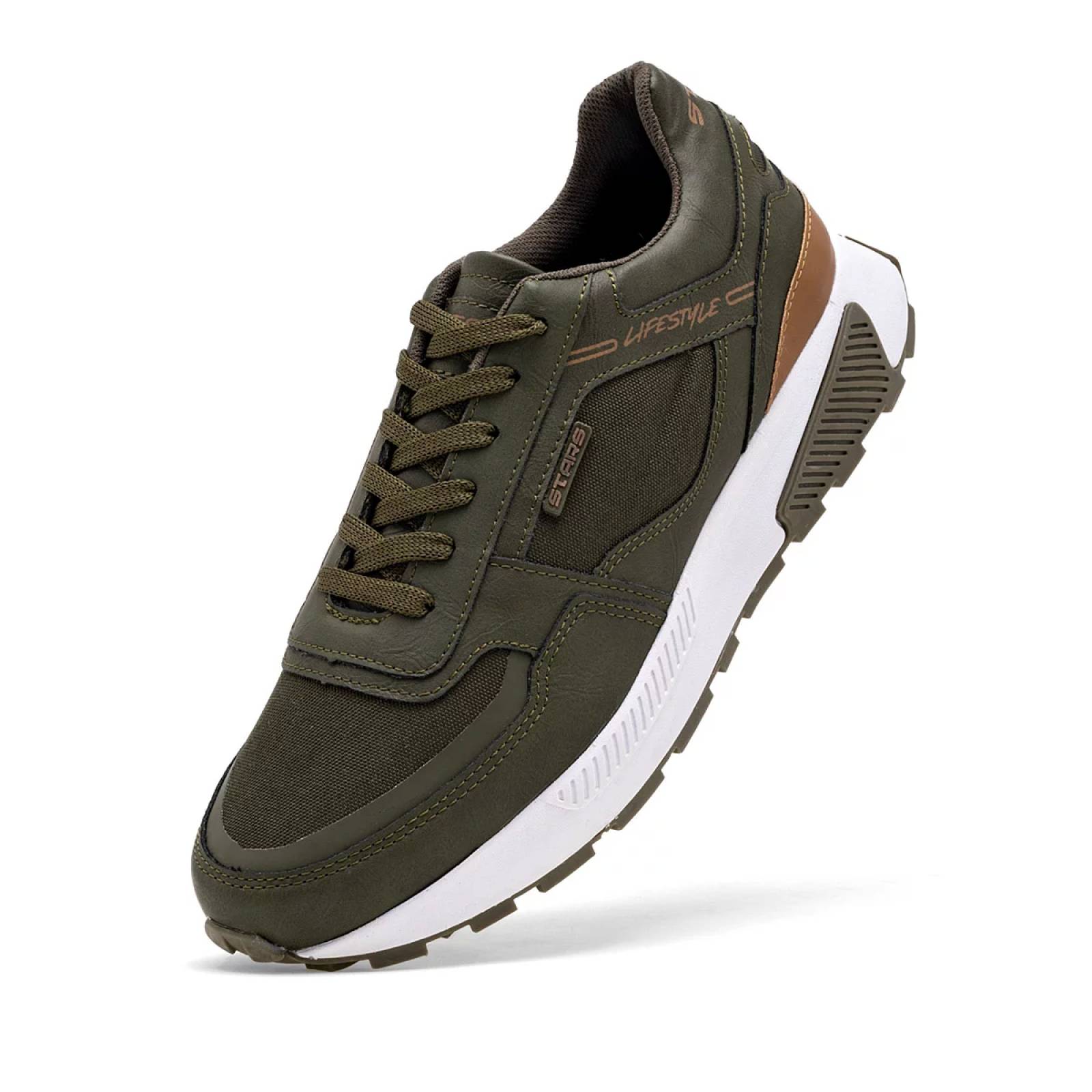 TENIS Stars of the world CU11007 Color Olivo PARA Hombre Tx7