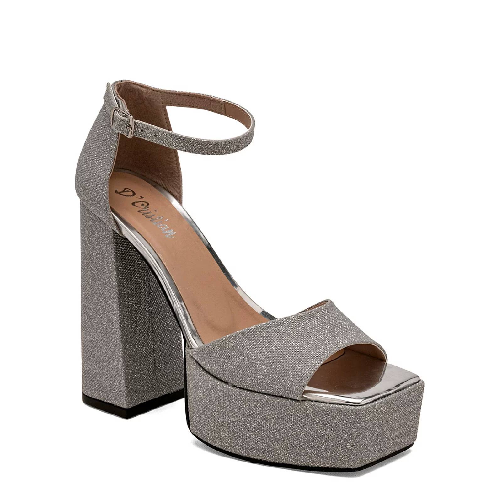 ZAPATILLA PUNTA CUADRADA Dcristian 1112 Color Gris PARA Mujer Tx7