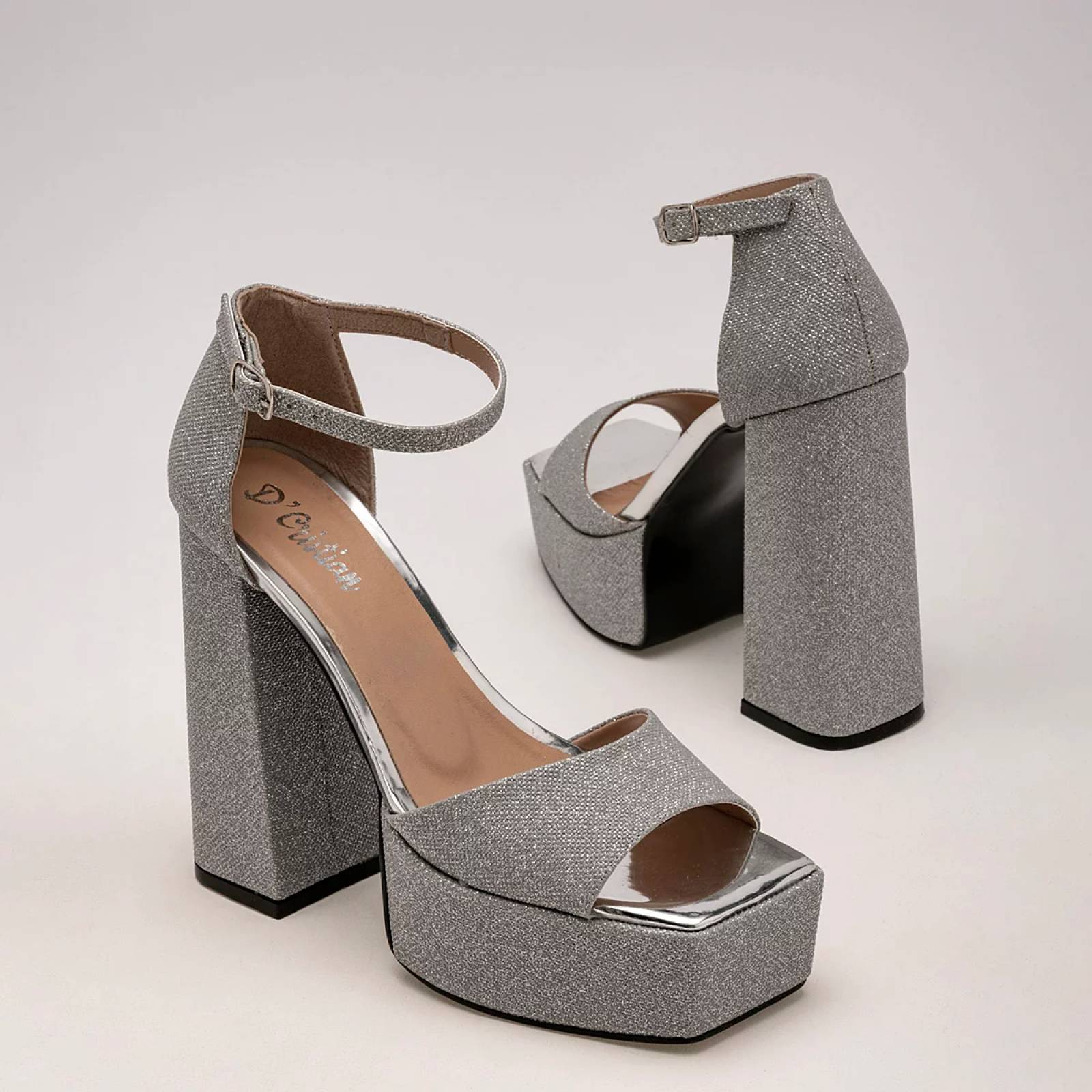 ZAPATILLA PUNTA CUADRADA Dcristian 1112 Color Gris PARA Mujer Tx7