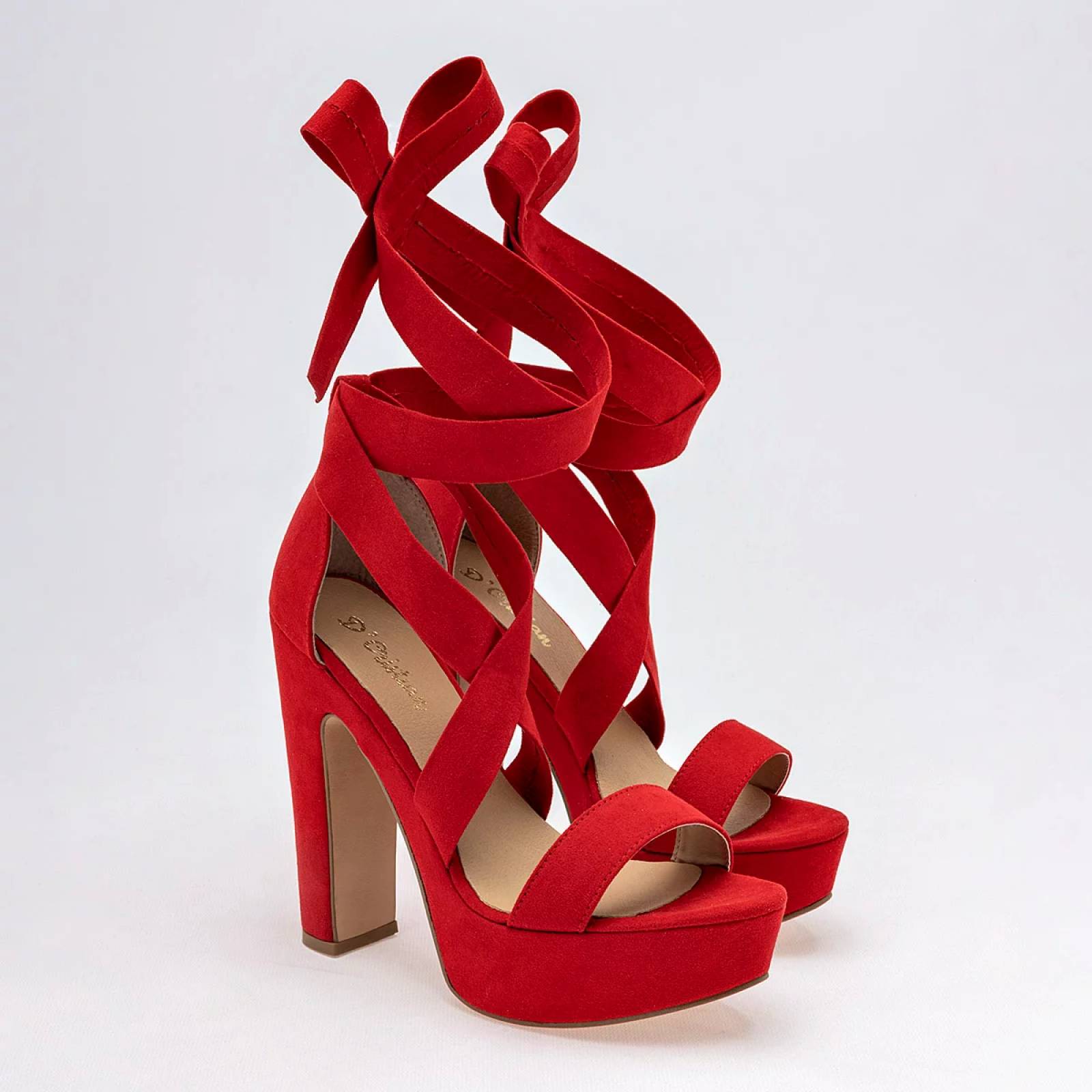 ZAPATILLA DE TIRILLAS Dcristian 3016 Color Rojo PARA Mujer Tx7