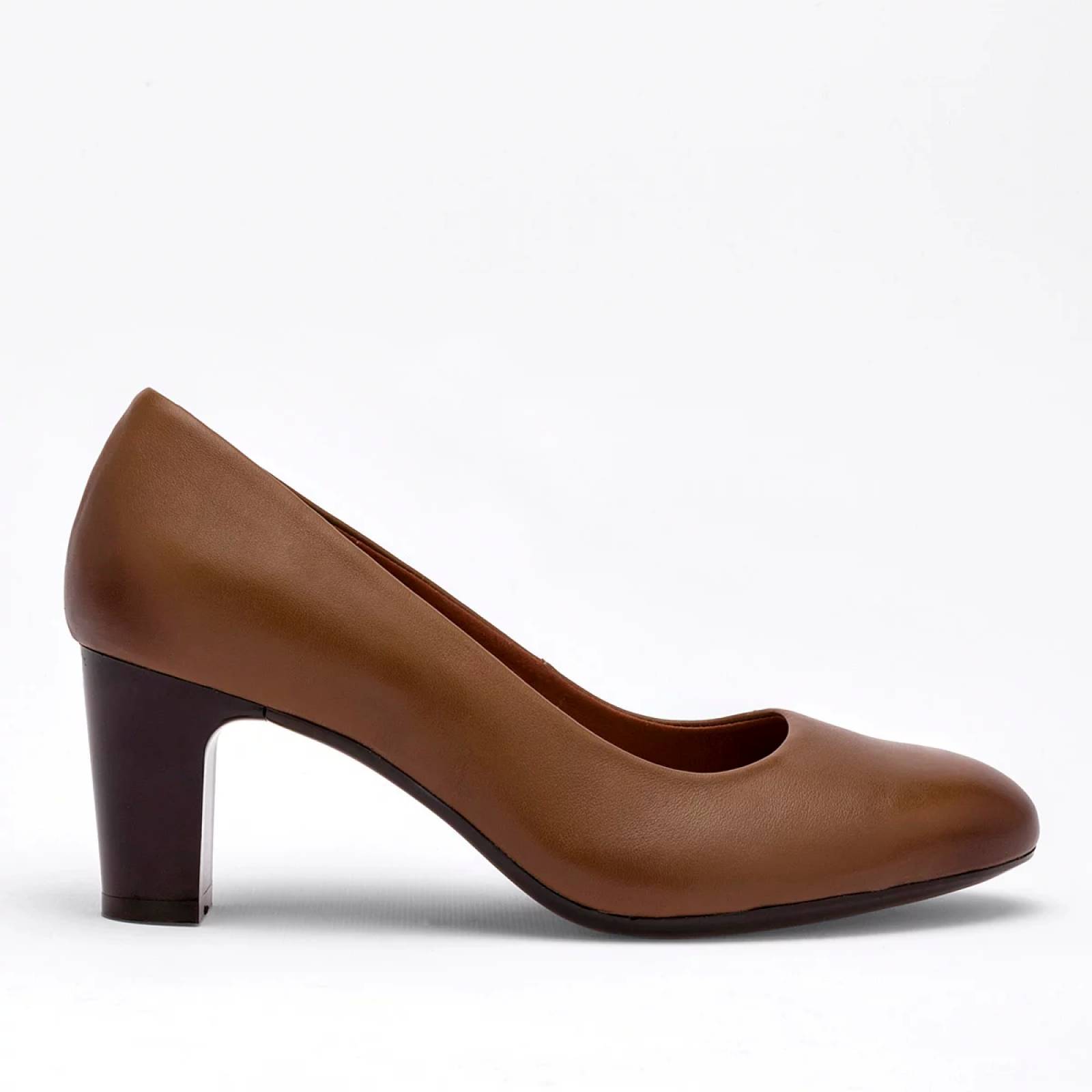 ZAPATILLA CERRADA TACON CUADRADO Flexi 124401 Color Cafe PARA Mujer Tx7