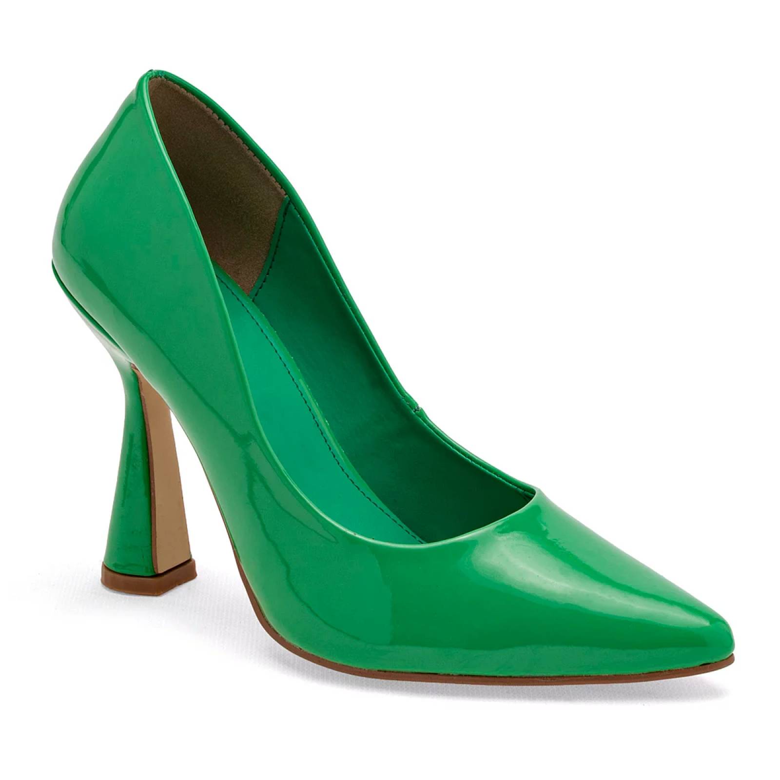 ZAPATILLA DE PUNTA CON TACON PIRAMIDE Felisa villalobos 1190 Color Verde PARA Mujer Tx7