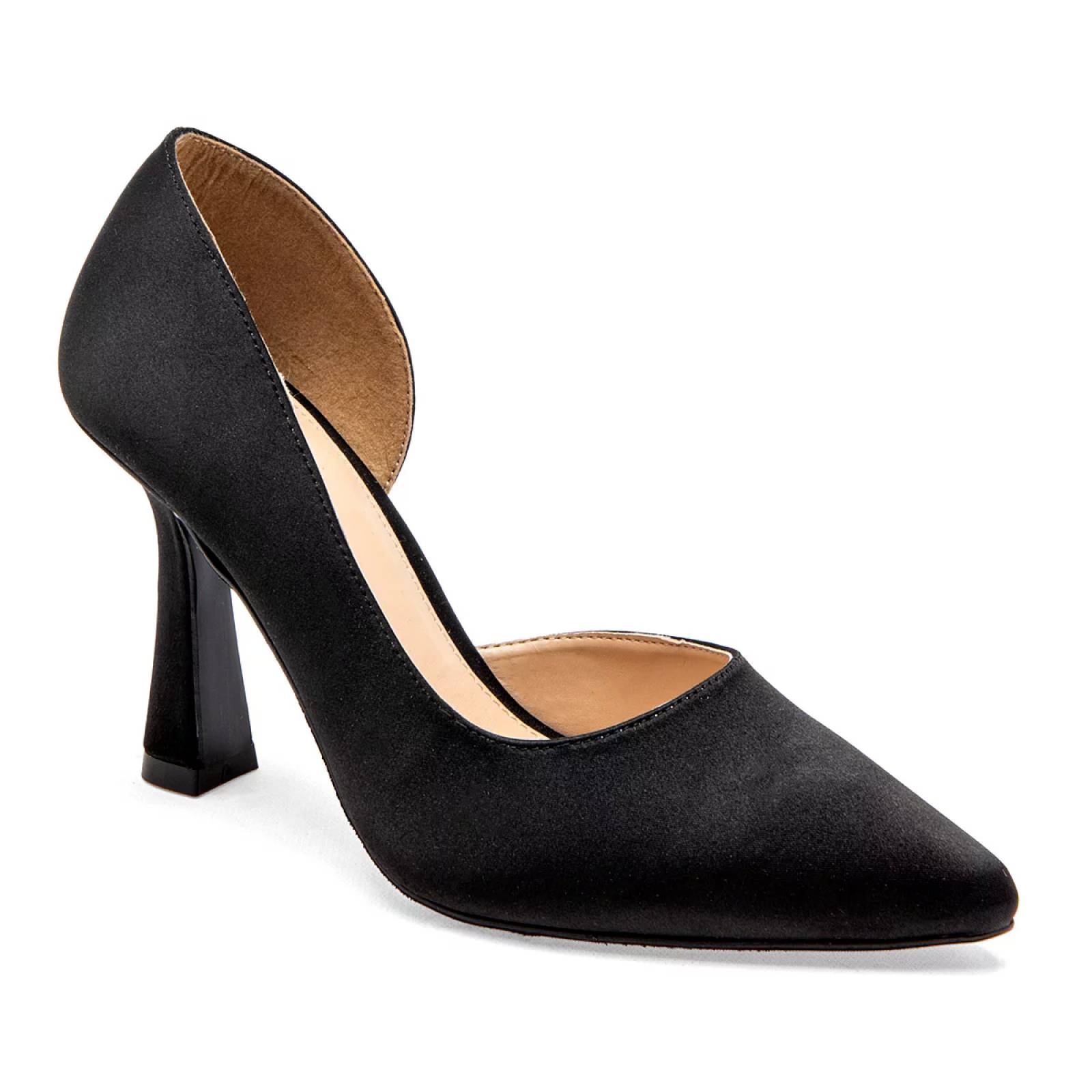 ZAPATILLA DE PUNTA CON TACON PIRAMIDE Lady paulina 32201 Color Negro PARA Mujer Tx7