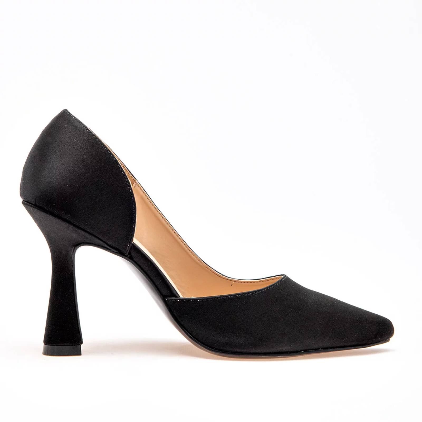 ZAPATILLA DE PUNTA CON TACON PIRAMIDE Lady paulina 32201 Color Negro PARA Mujer Tx7