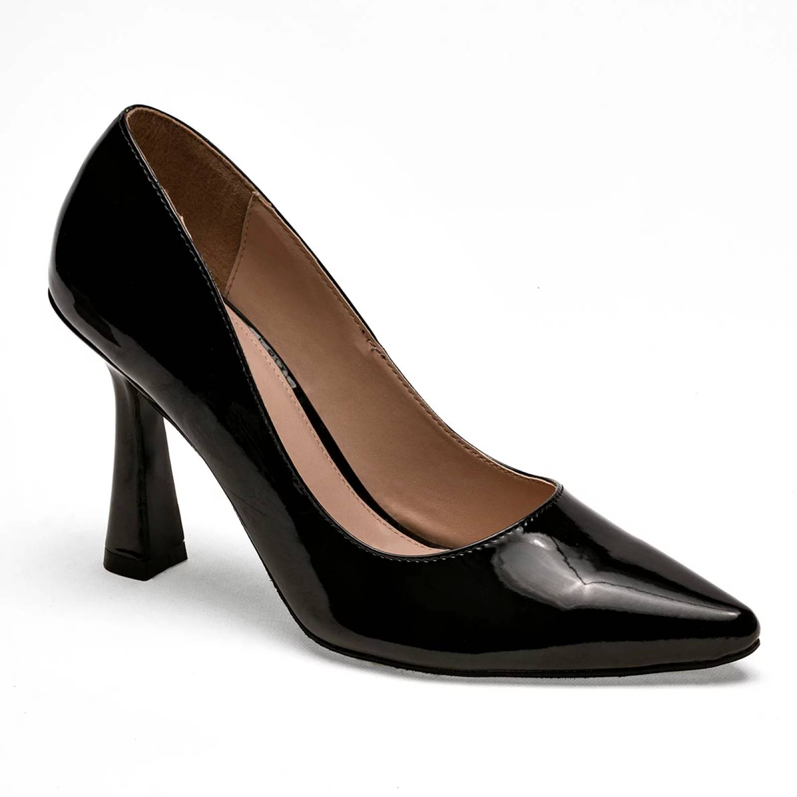 ZAPATILLA DE PUNTA CON TACON PIRAMIDE Lady paulina 32203 Color Negro PARA Mujer Tx7