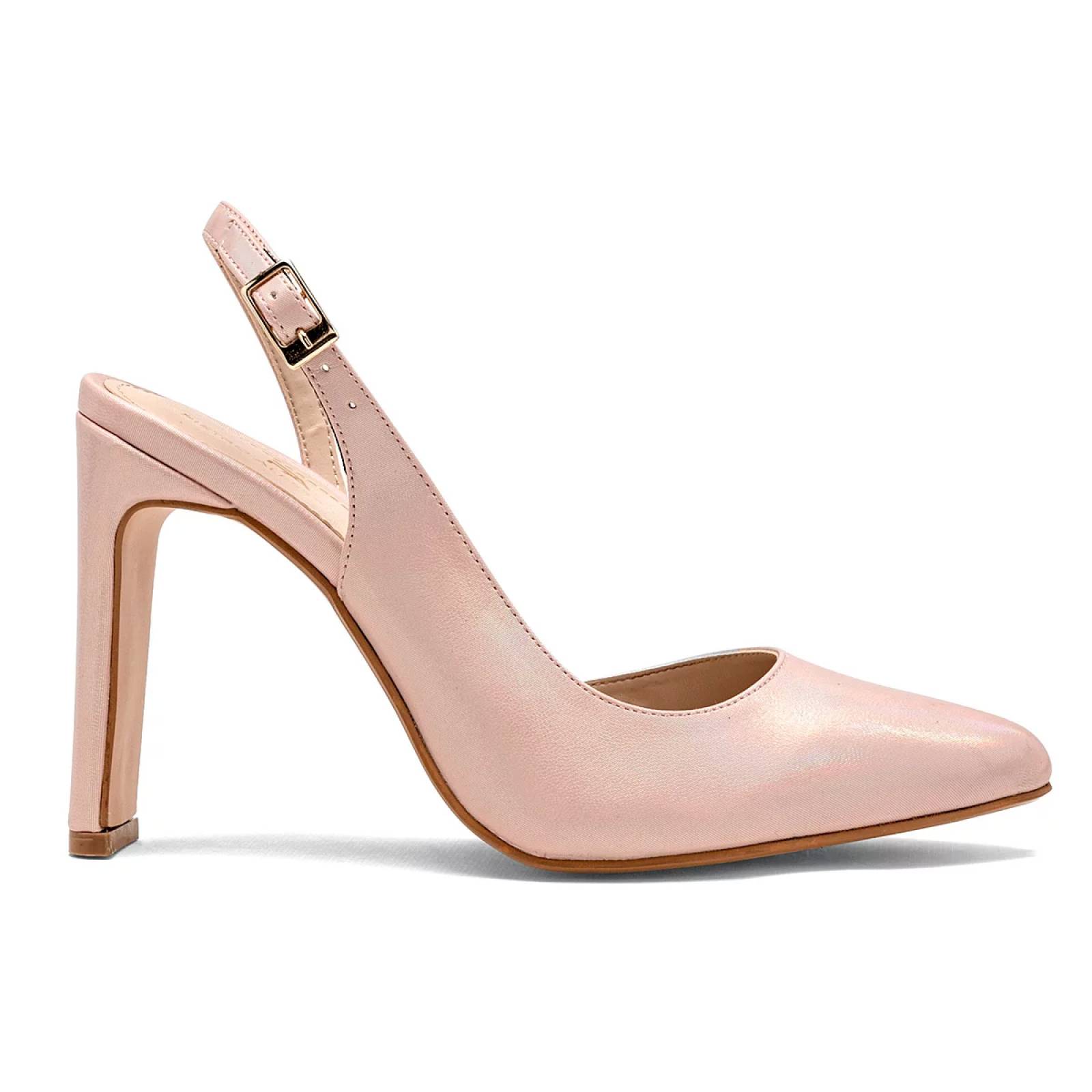 ZAPATILLA DE PUNTA DESTALONADA TACON CUADRADO Pietro alessandro 2105 Color Rosa PARA Mujer Tx7