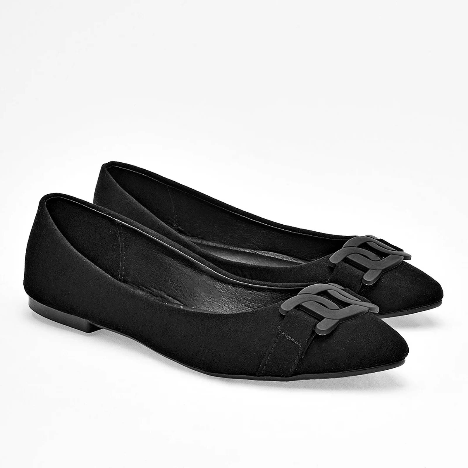 FLATS GAMUZA Been class 17439 Color Negro PARA Mujer Tx7
