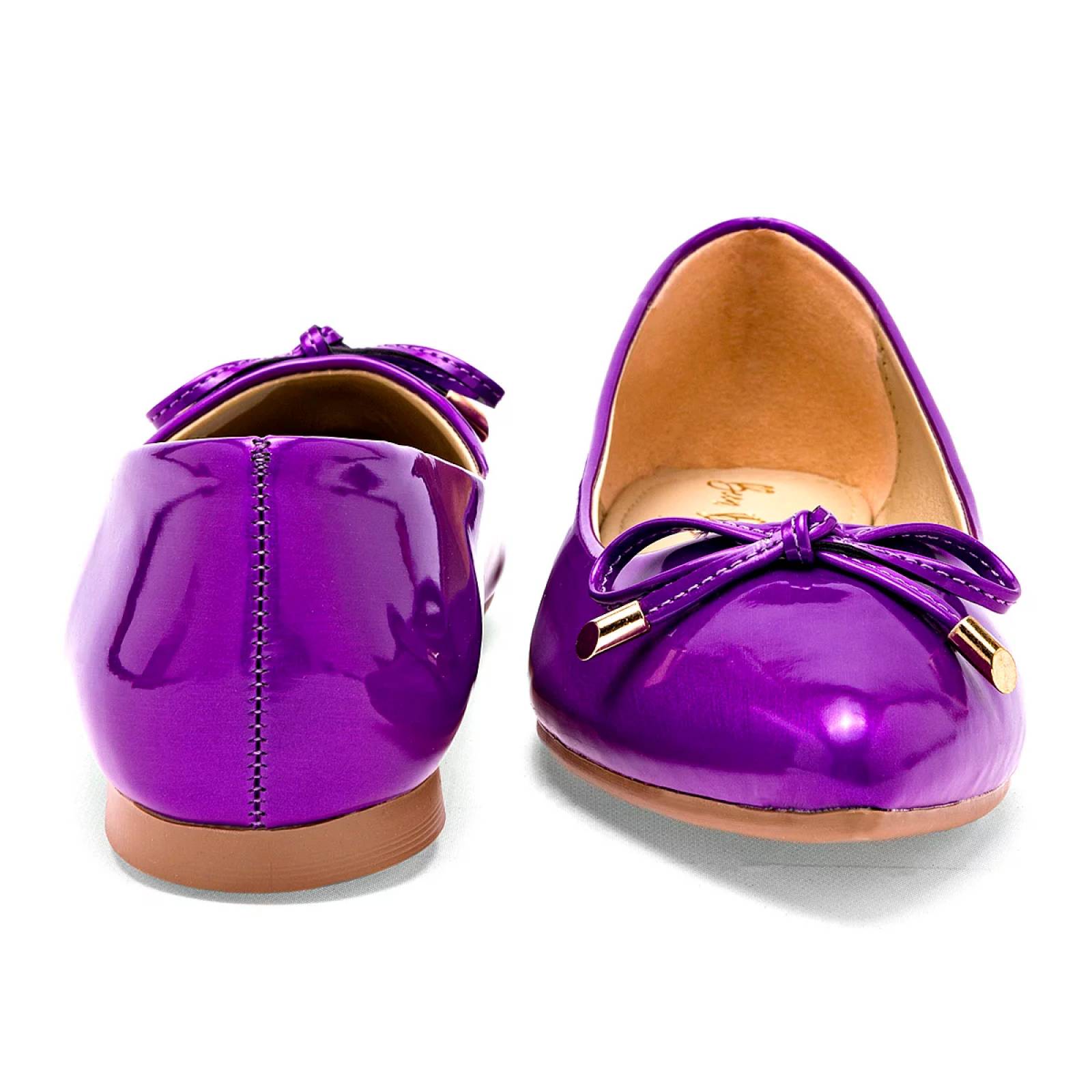 FLATS MOÑOS Been class 17610 Color Morado PARA Mujer Tx7