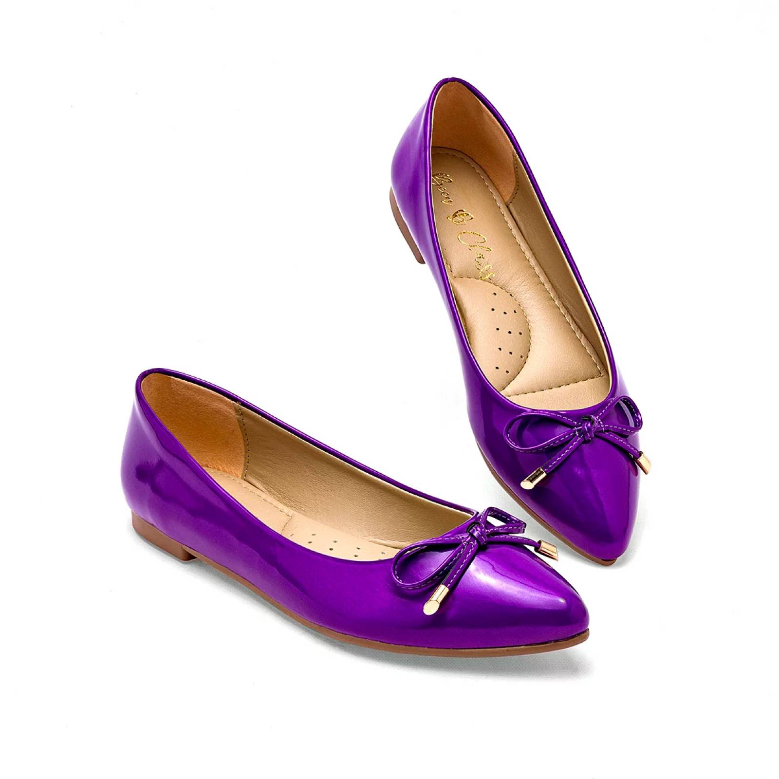 FLATS MOÑOS Been class 17610 Color Morado PARA Mujer Tx7