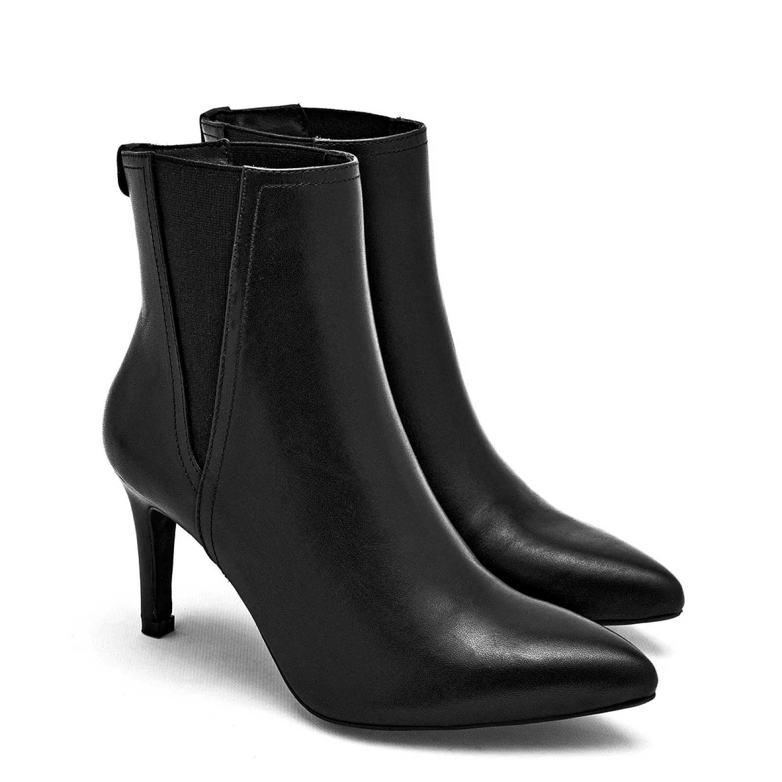 BOTIN DE PUNTA TACON AGUJA Flexi 104512 Color Negro PARA Mujer Tx7